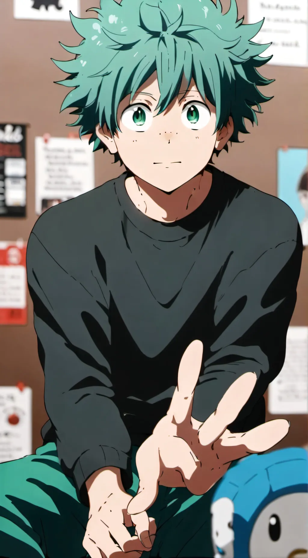 ai character: Izuku Midoriya  background