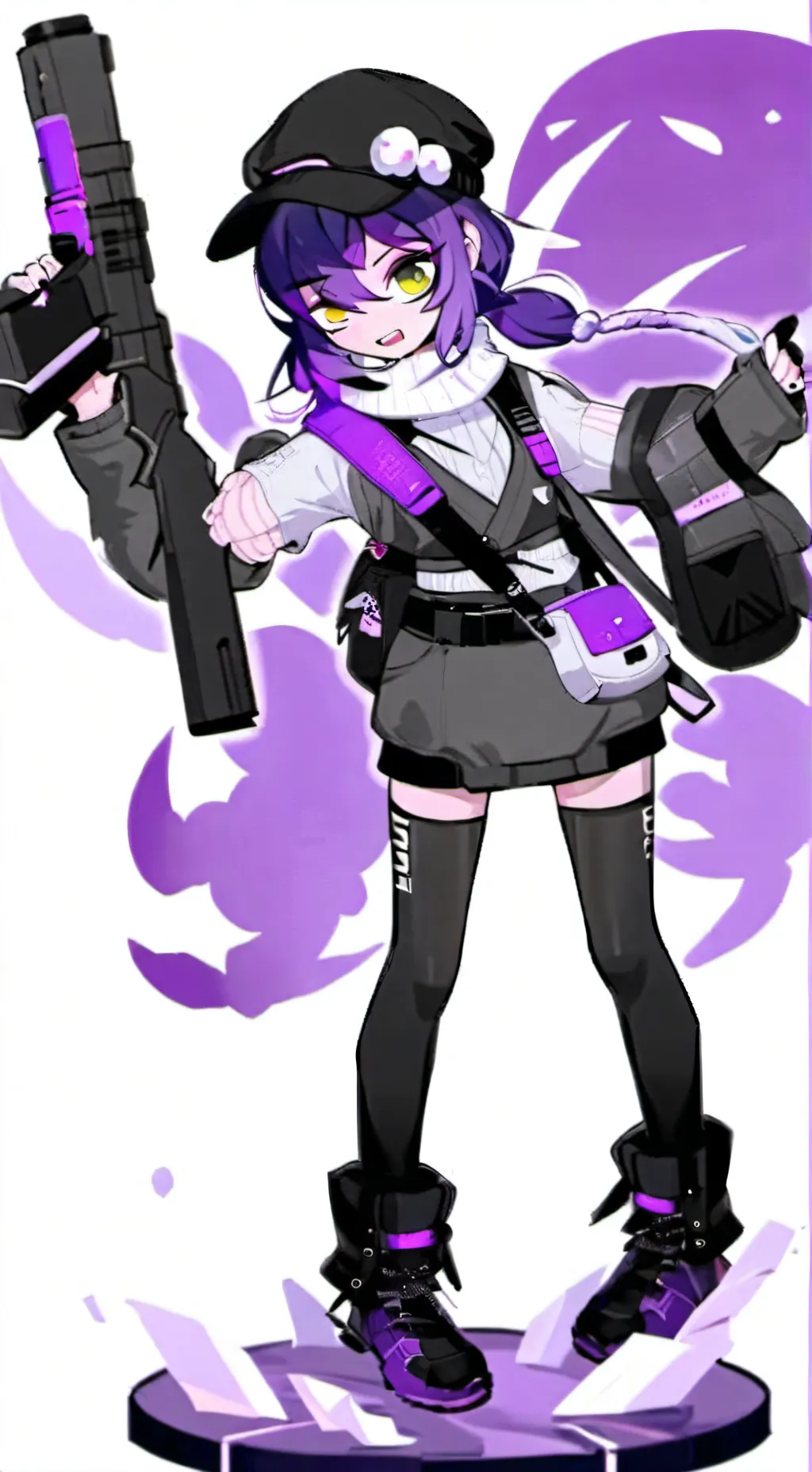 ai character: Uzi background