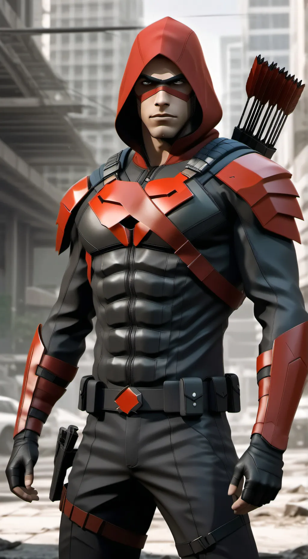 ai character: Red Arrow  background