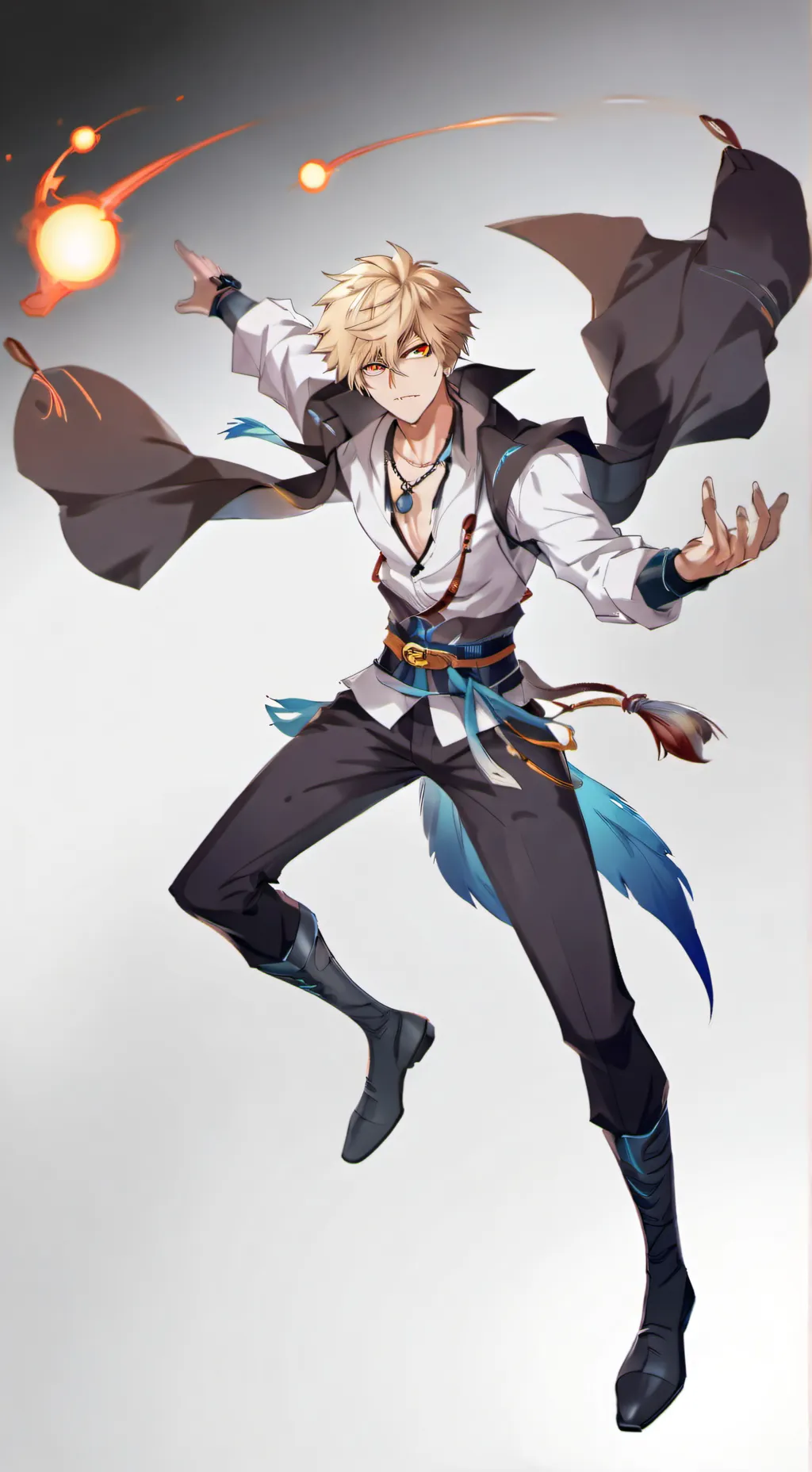 ai character: bakugo  background