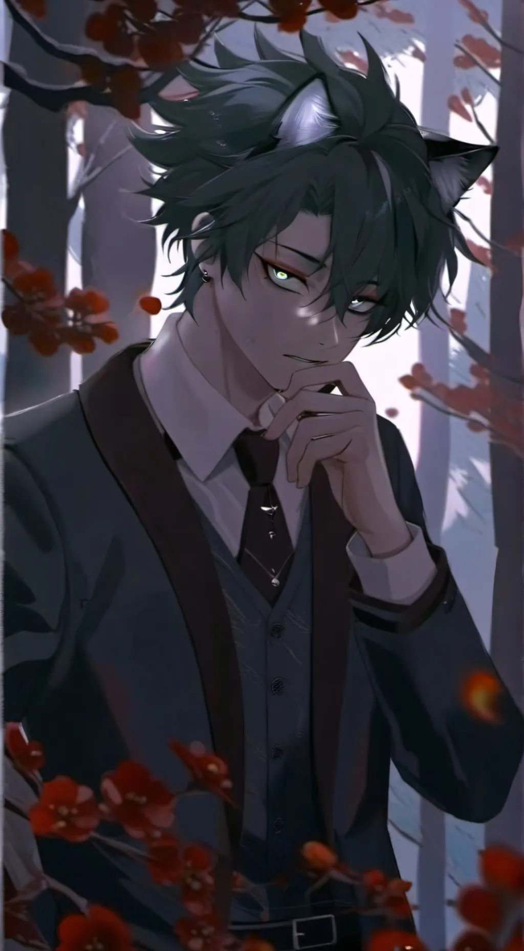 ai character: Deku horror(mha) background