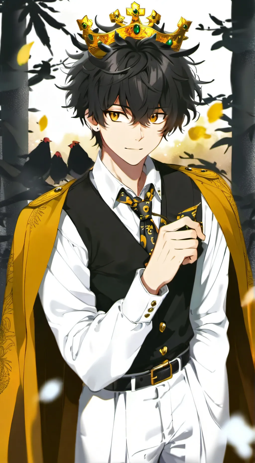 ai character: SCHOOL PRINCE background