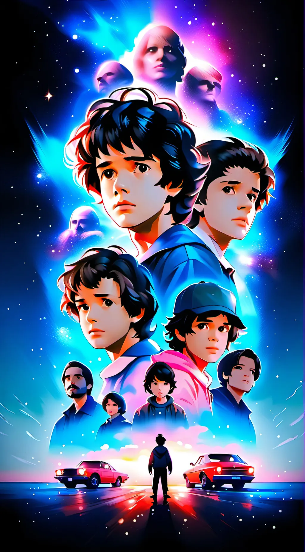ai character: Stranger Things  background