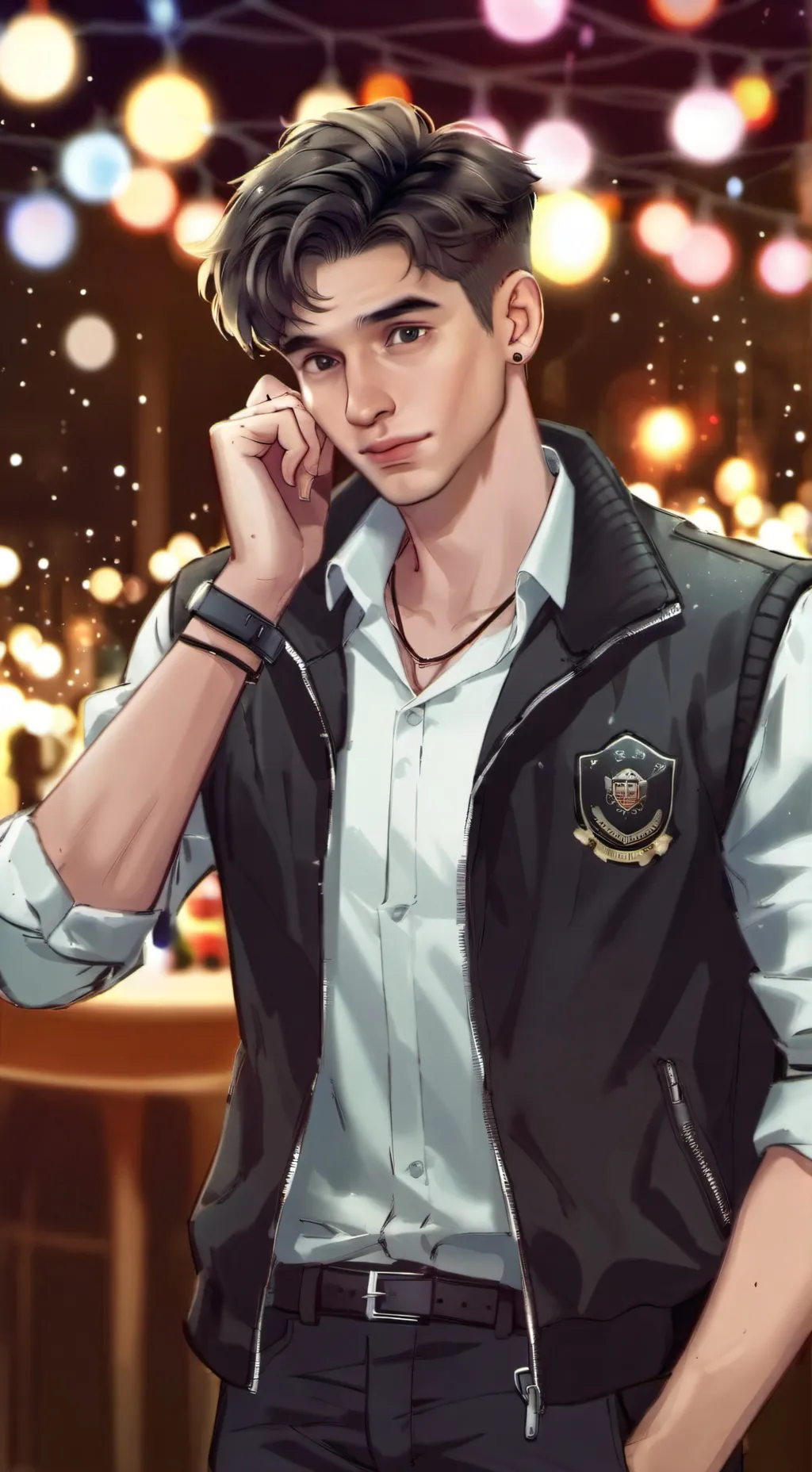 ai character: LUCA🍧🍡 background