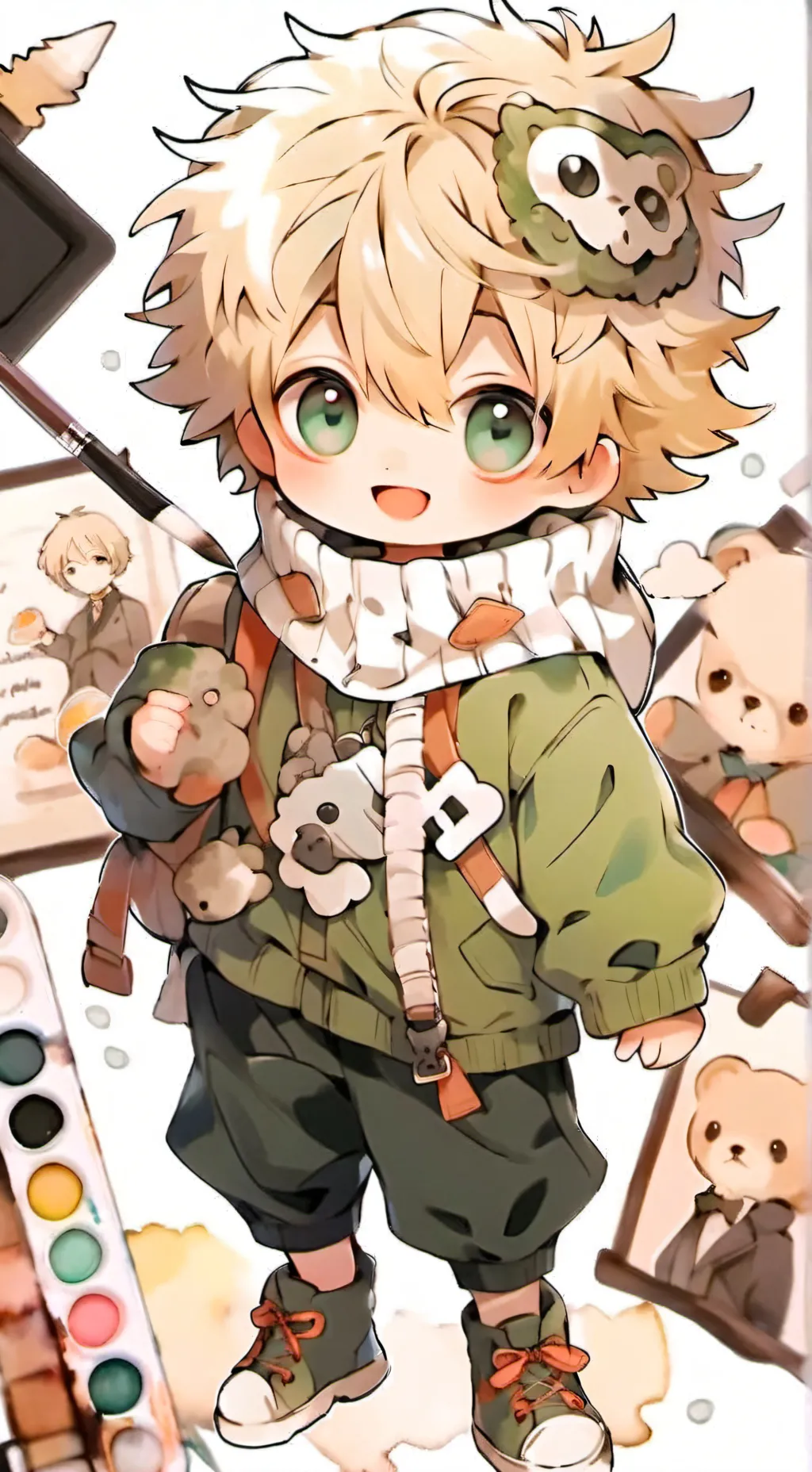 ai character: baby dream 💚 background