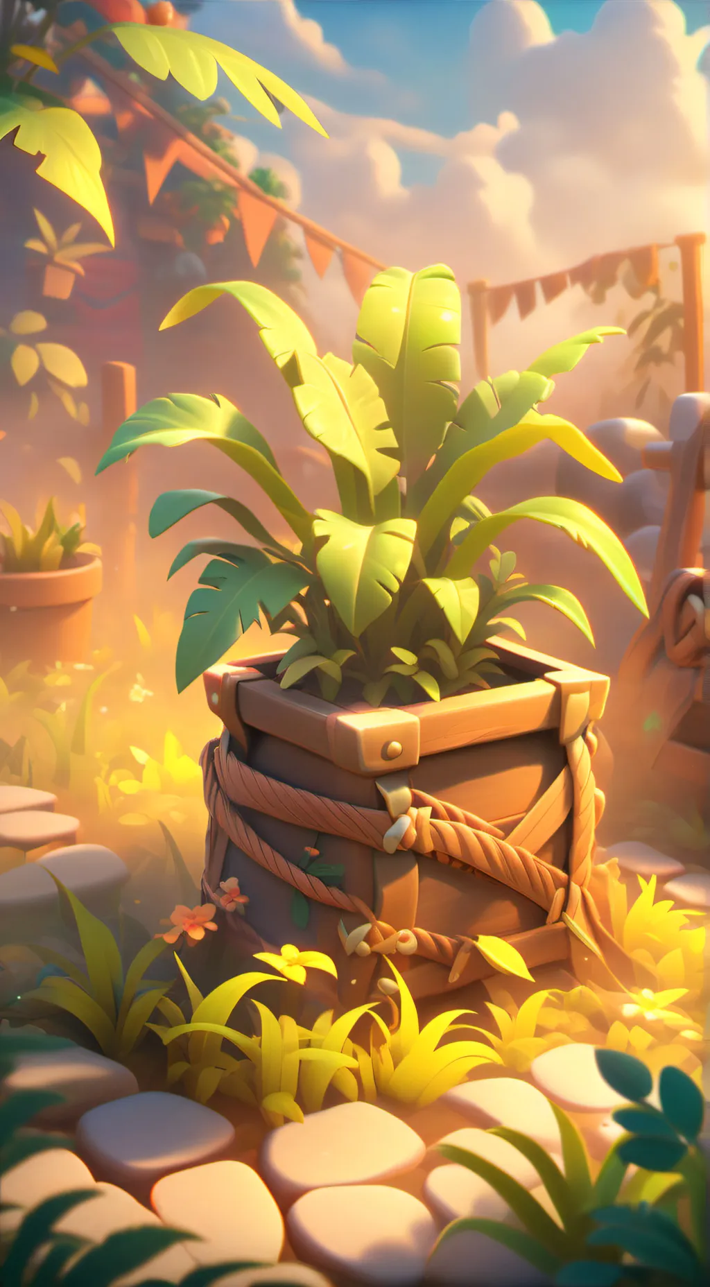 ai character: PVZ fusión  background