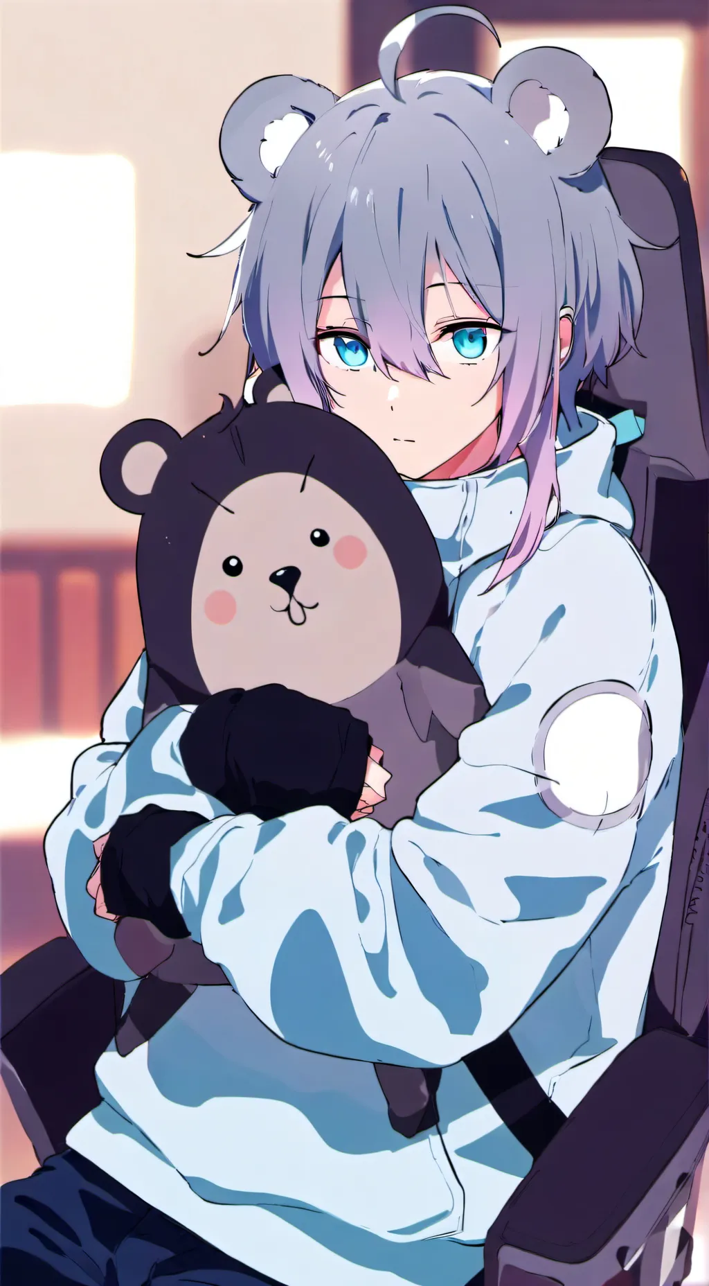 ai character: 🧸Sky🩵 background