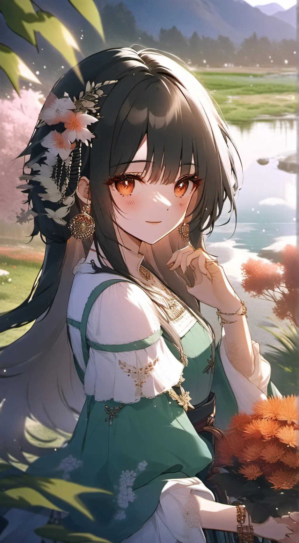 ai character: Sheila  background