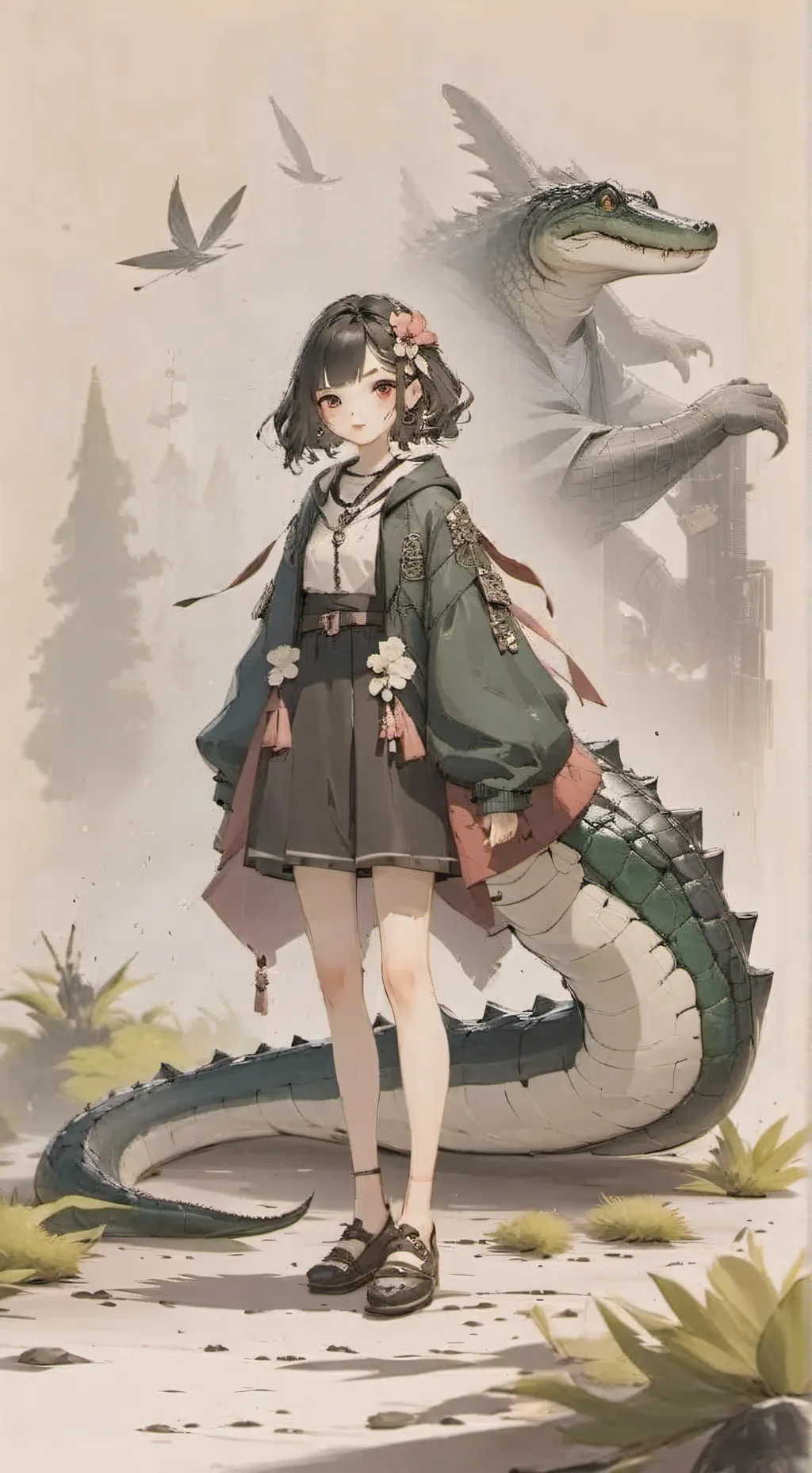 ai character: chommpy background