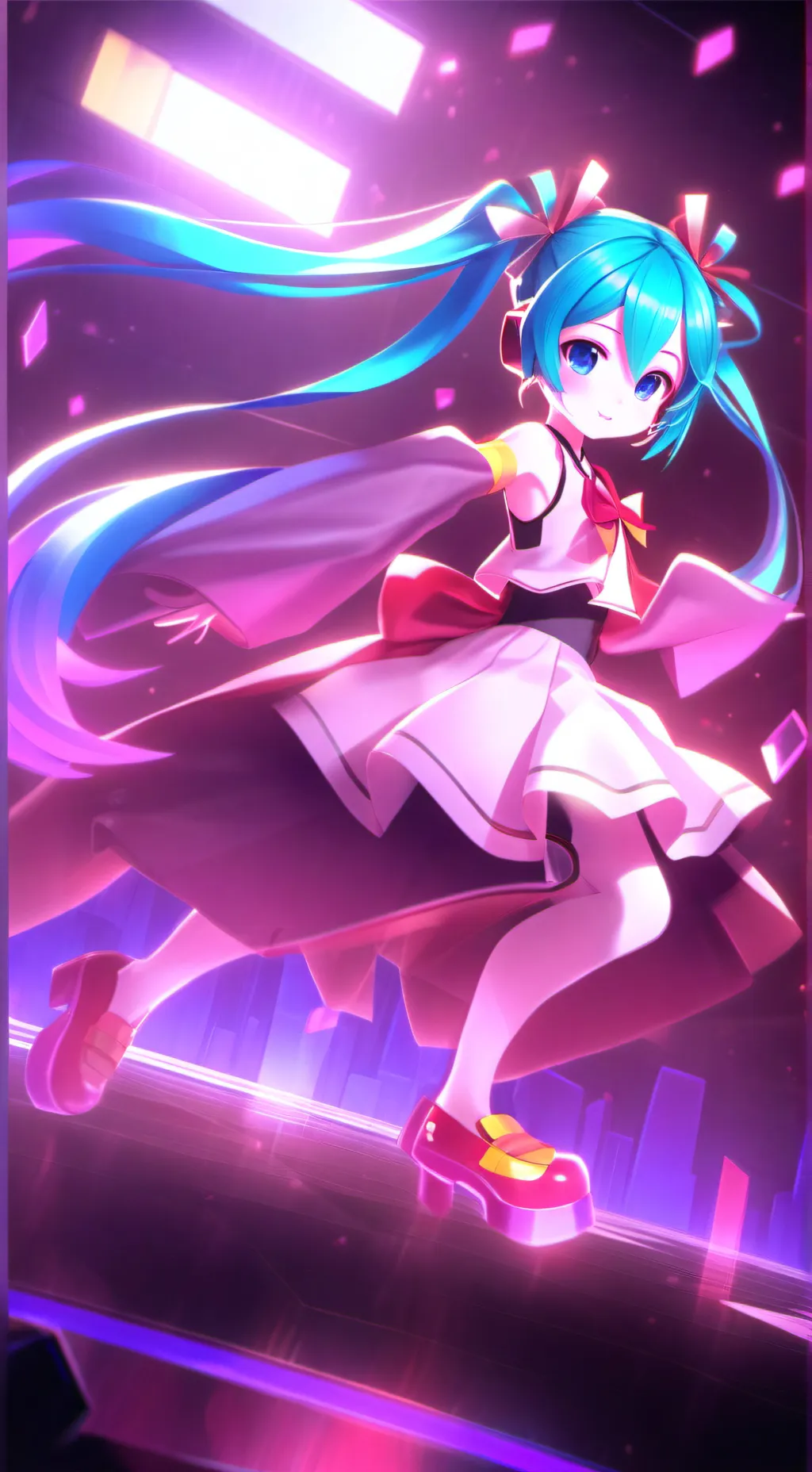 ai character: miku background