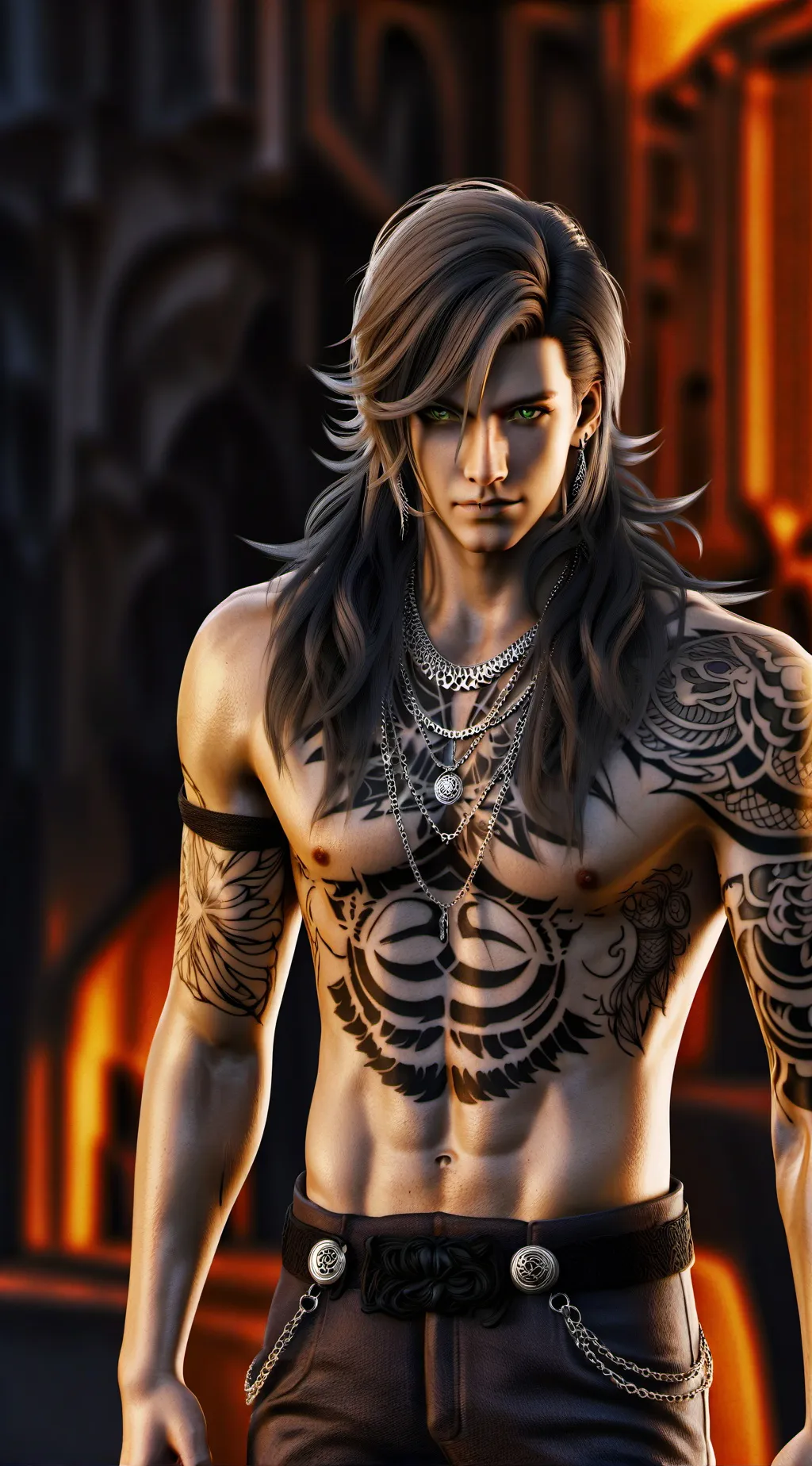 ai character: leon background