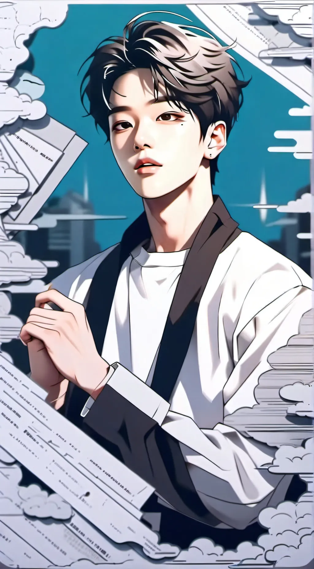 ai character: Stray Kids!  background