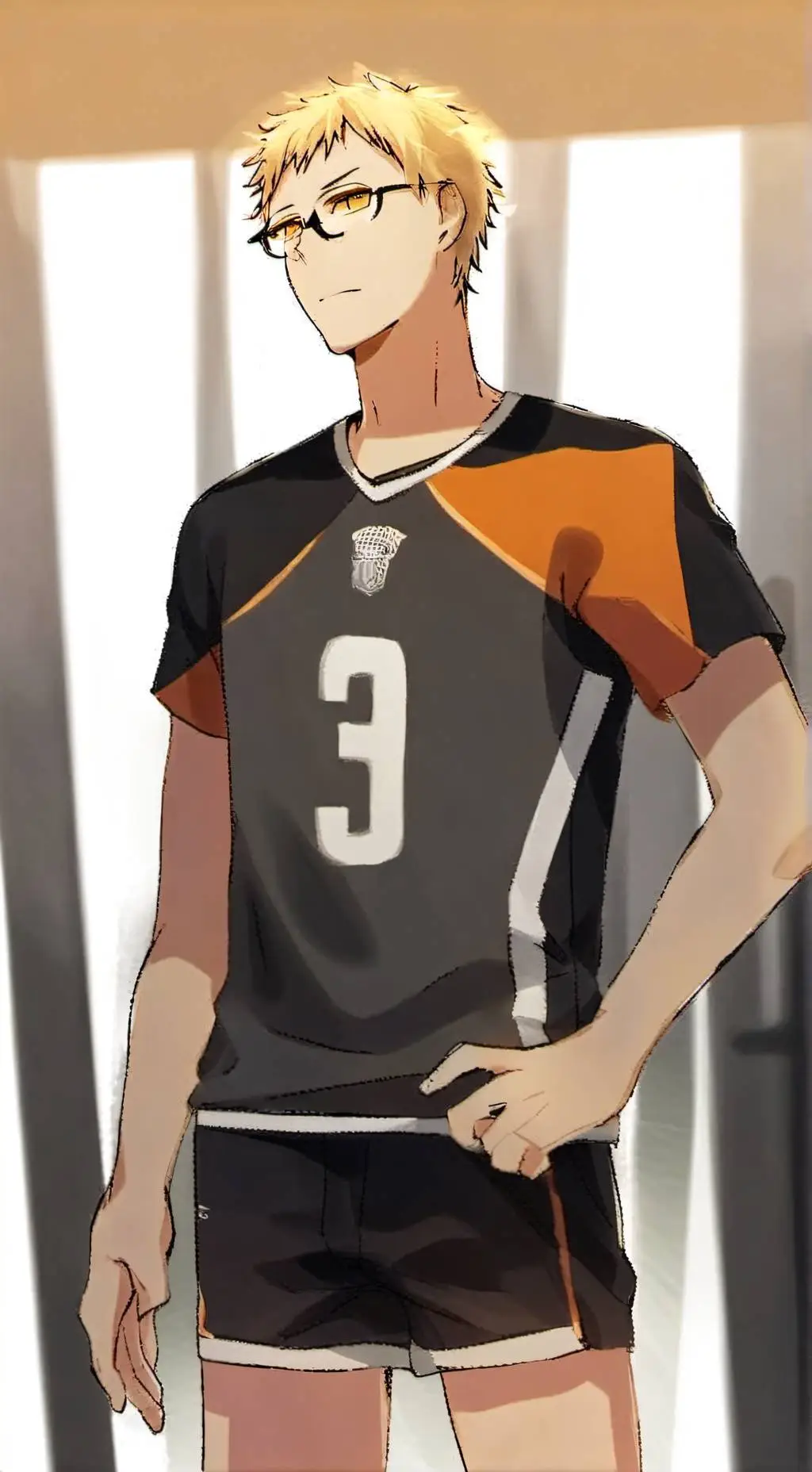 ai character: Tsukishima Kei background