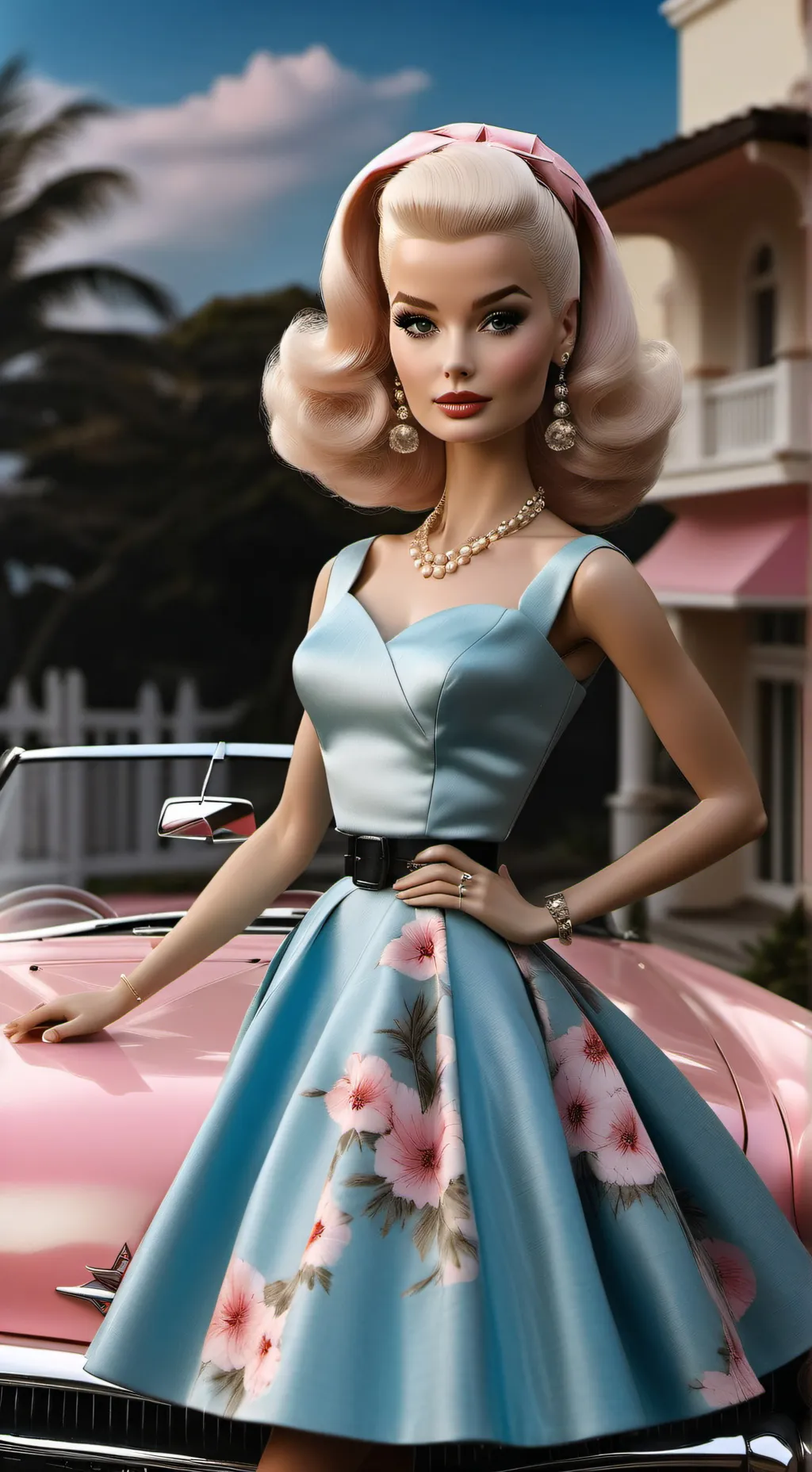 ai character: Barbie background