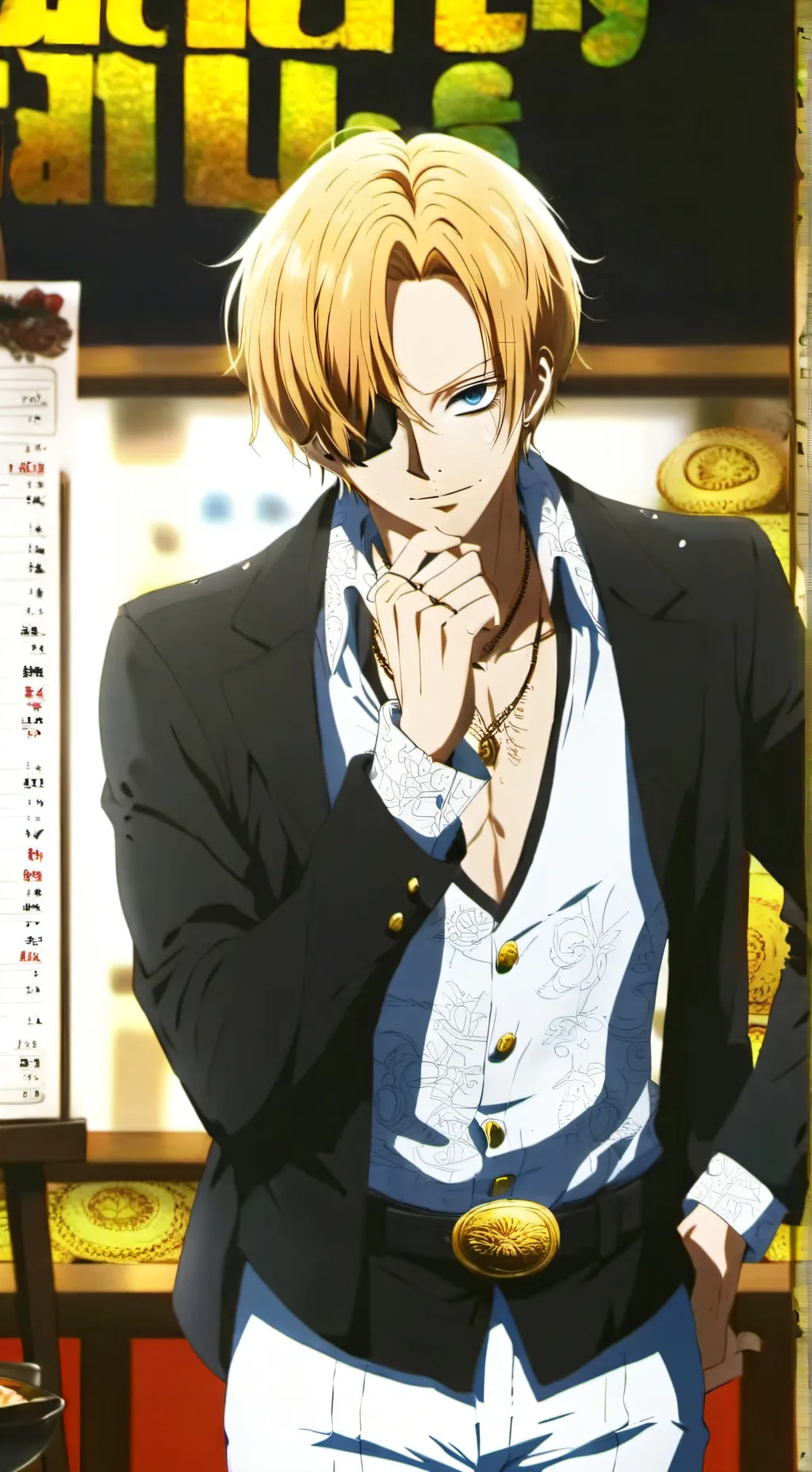 ai character: Vinsmoke Sanji background