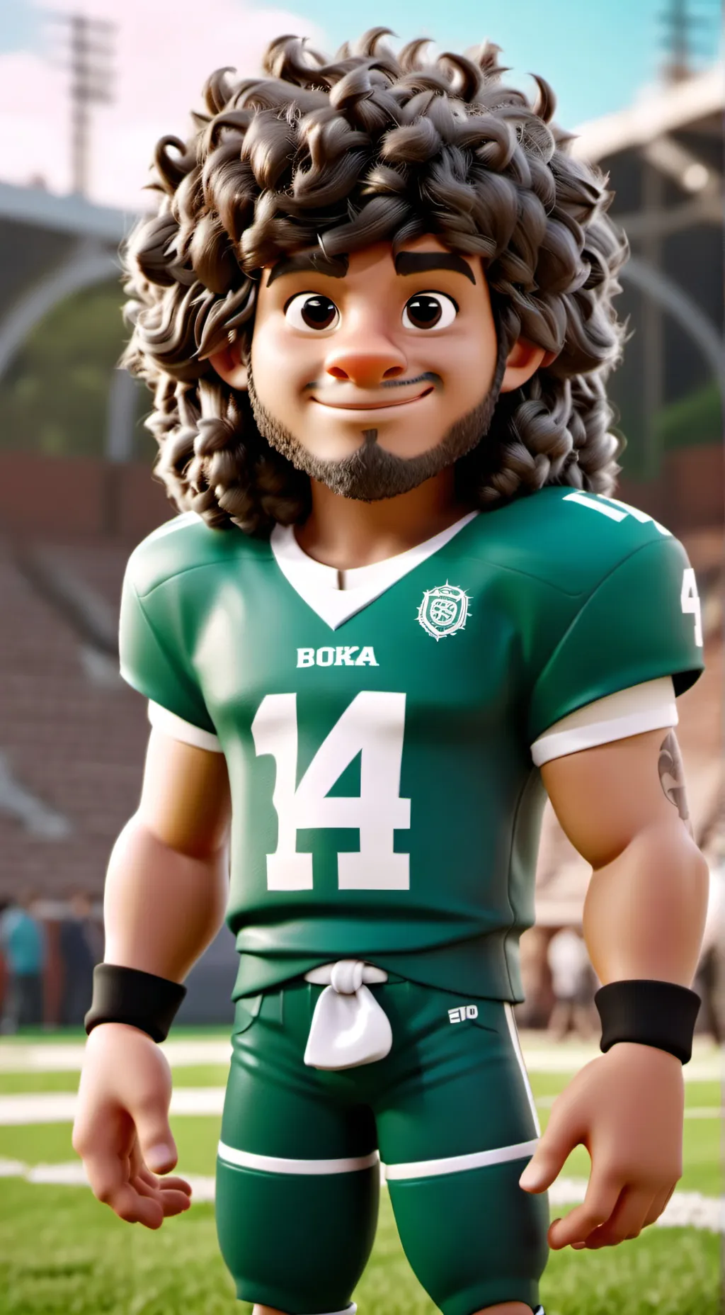 ai character: Andrew Santiago  background