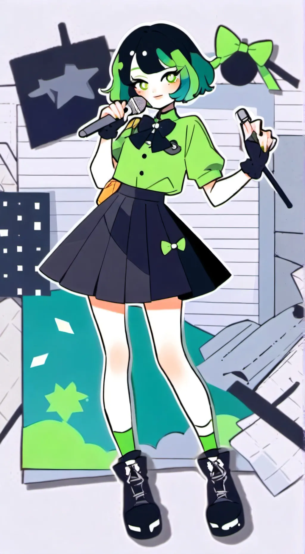 ai character: ~Vee~ background