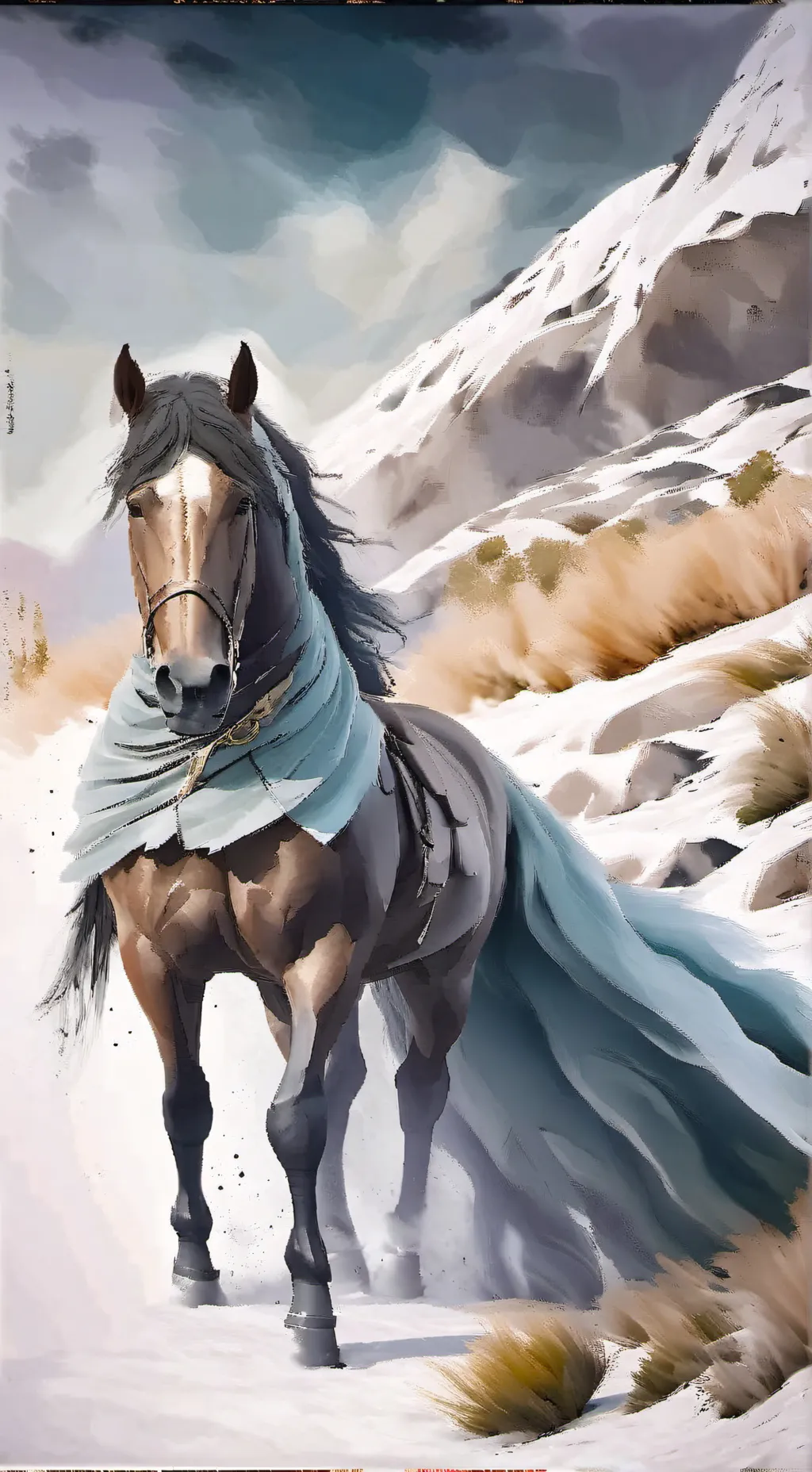 ai character: Horse background