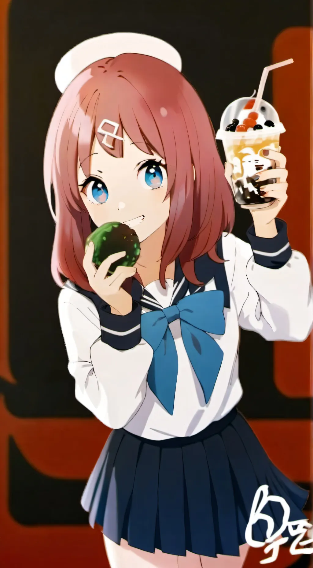 ai character: mha making a movie background