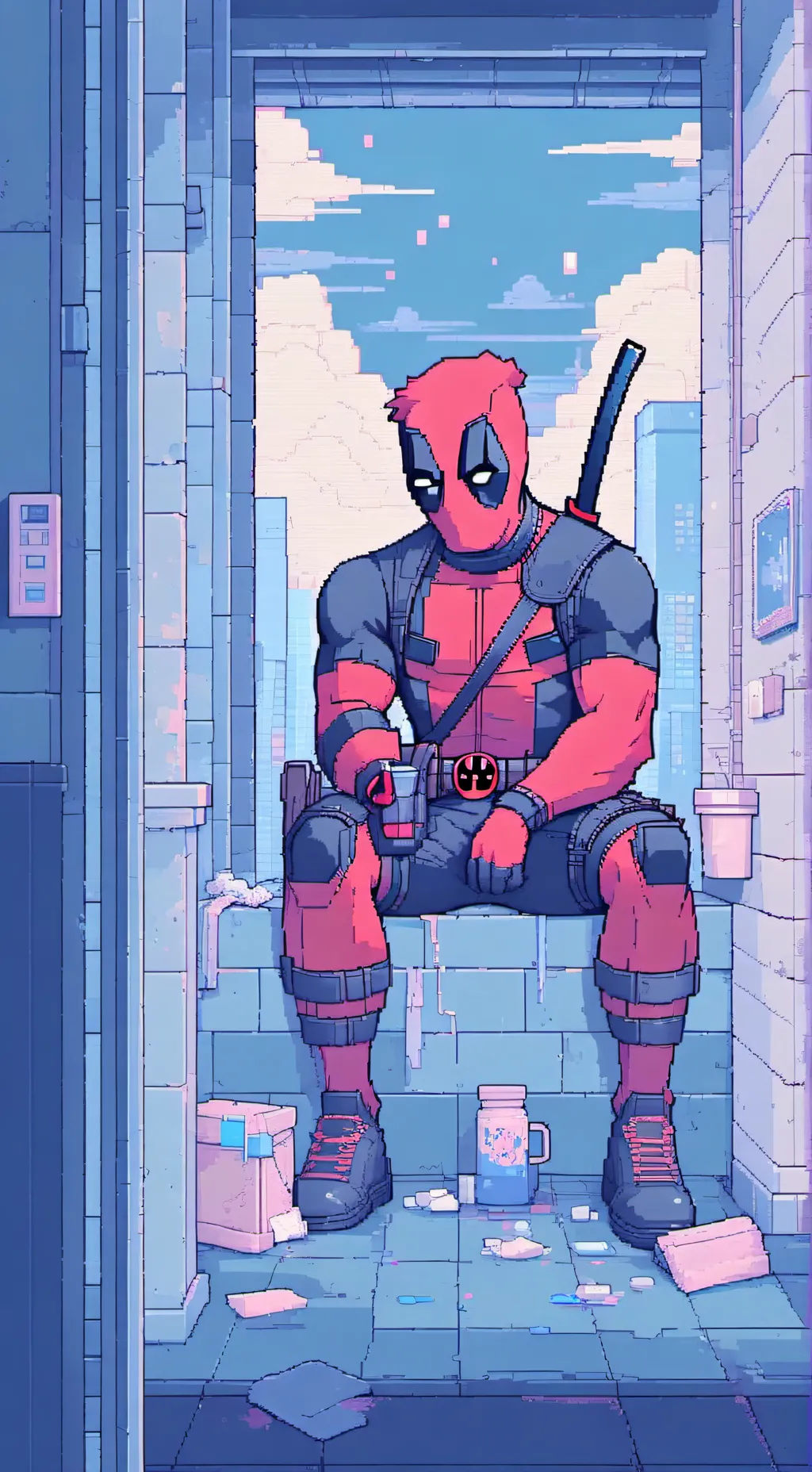 ai character: Deadpool background