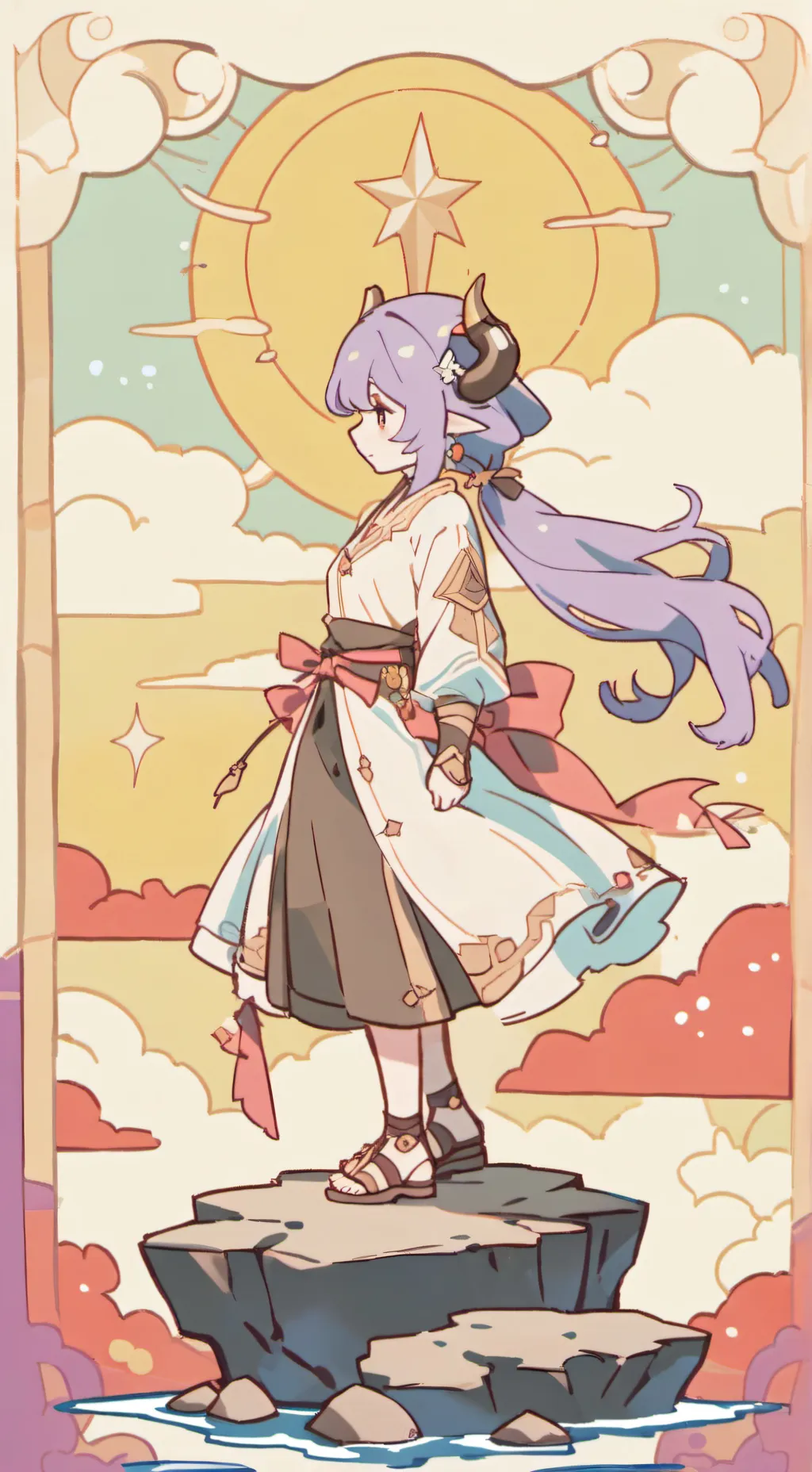 ai character: Aurora Moonshadow background