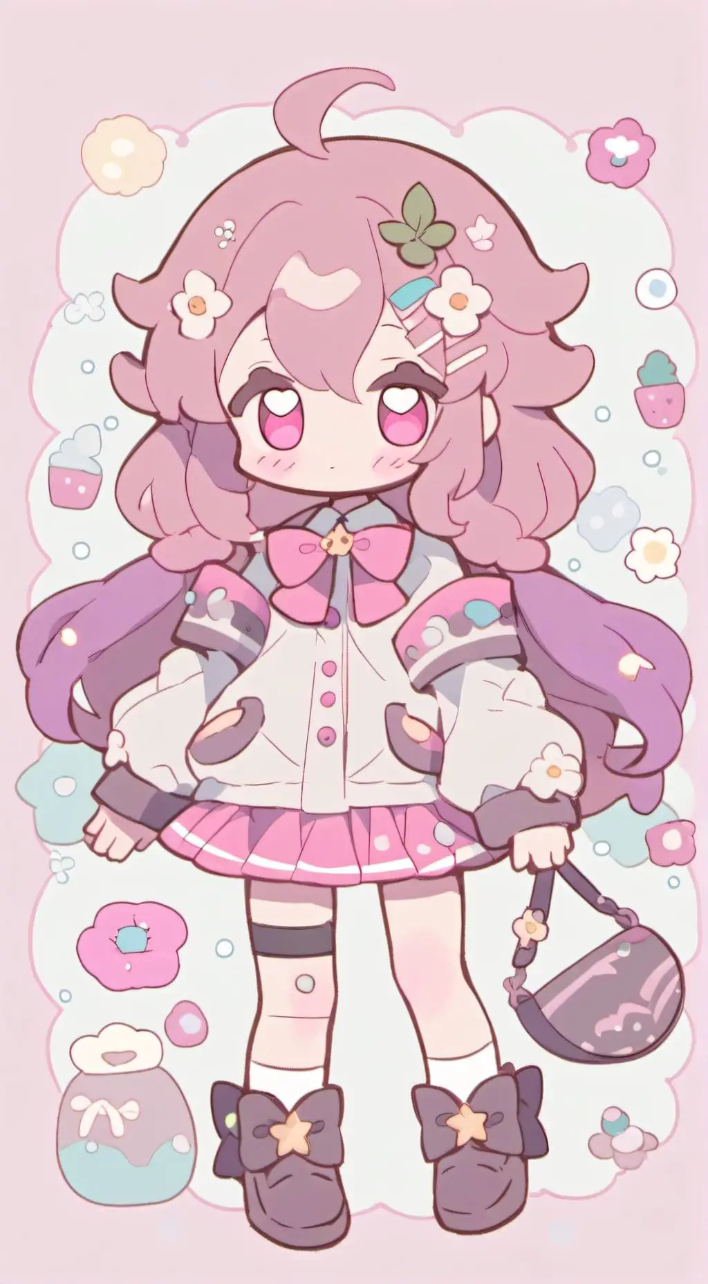 ai character: Strawberry 🍓🍒 background