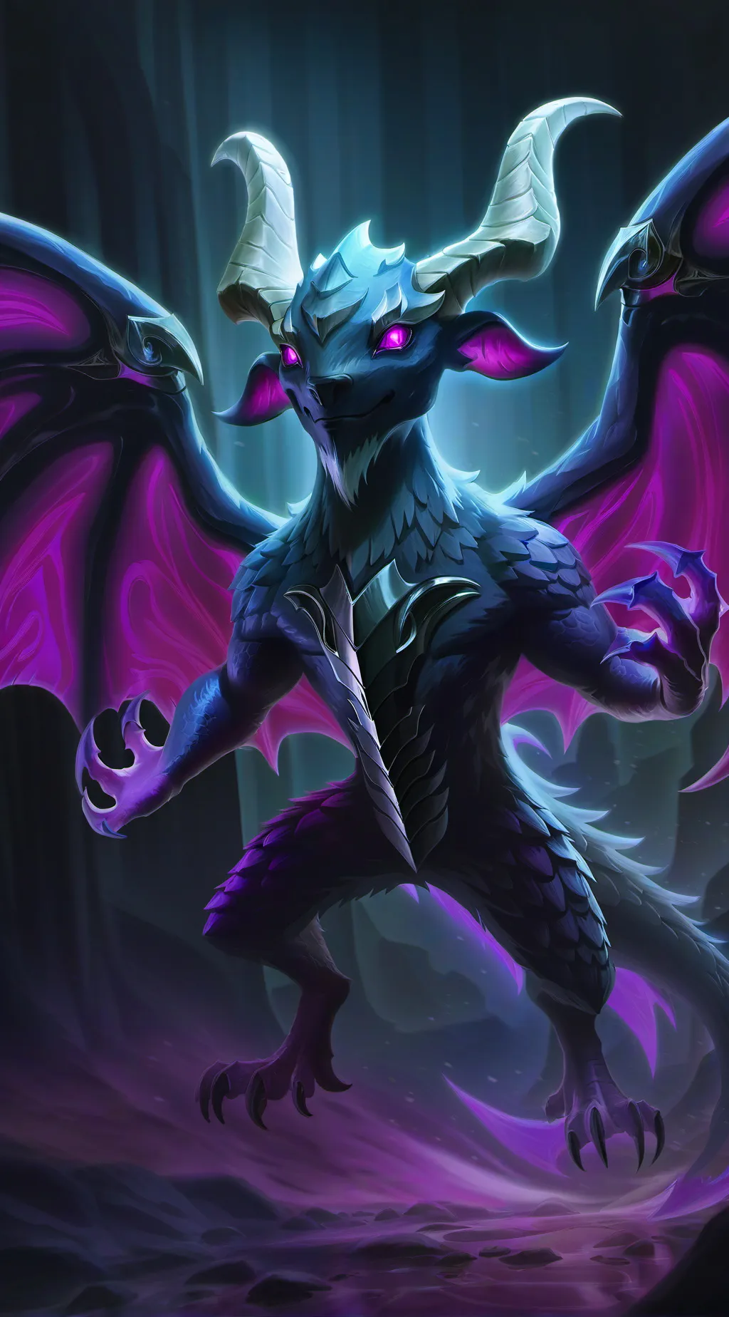 ai character: Creature  background