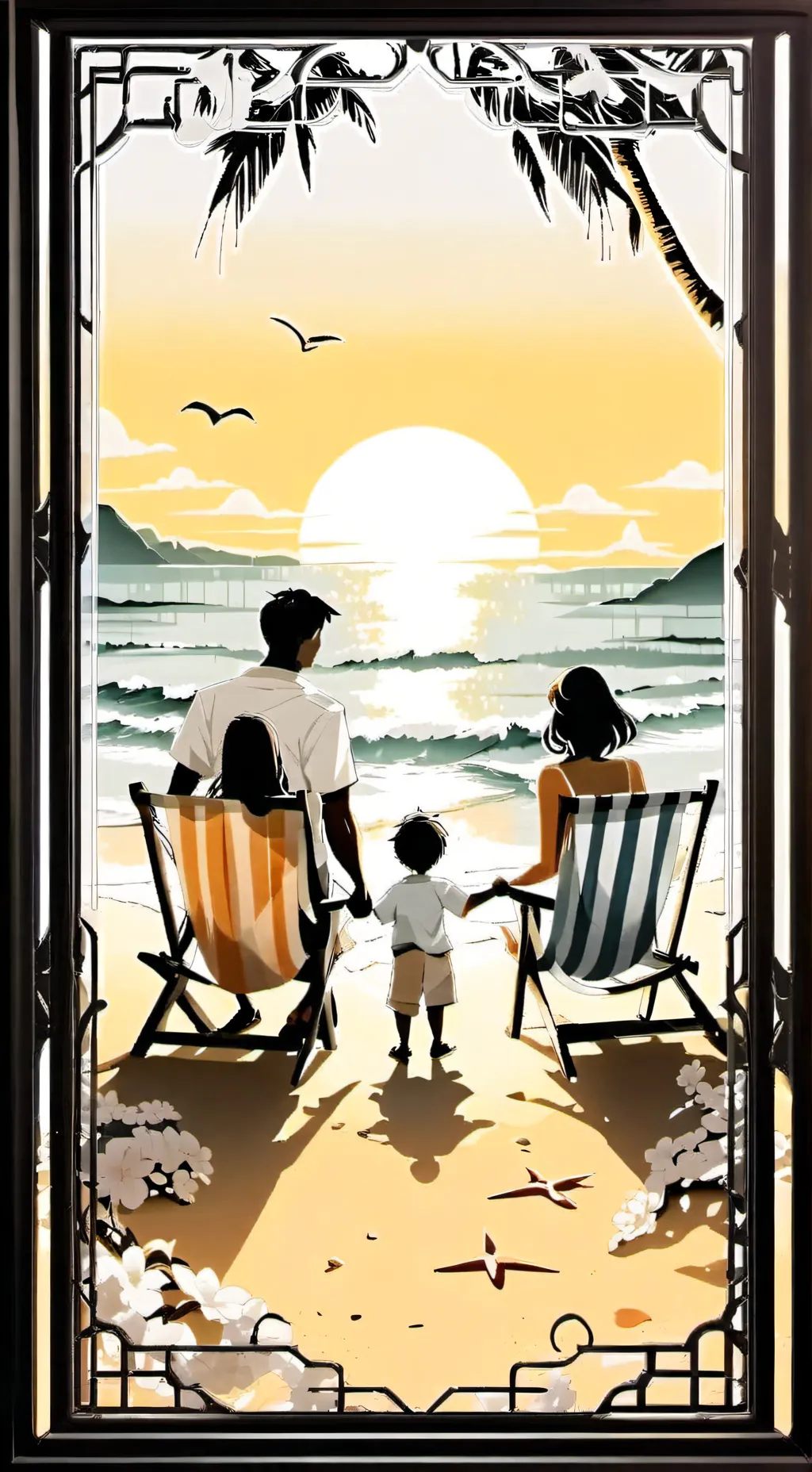 ai character: Family vacation background