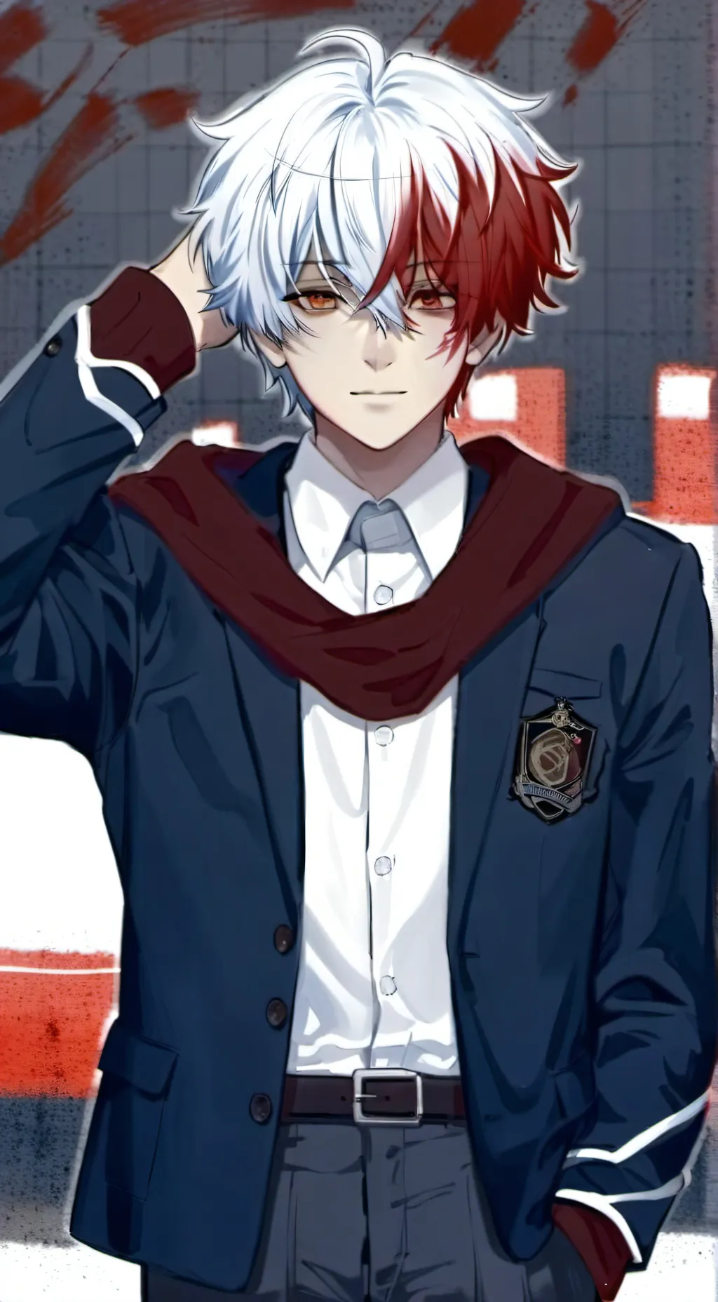 ai character: TODOROKI  background