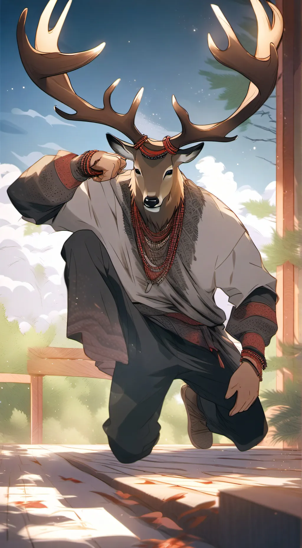 ai character: ABUSIVE BF ALASTOR background