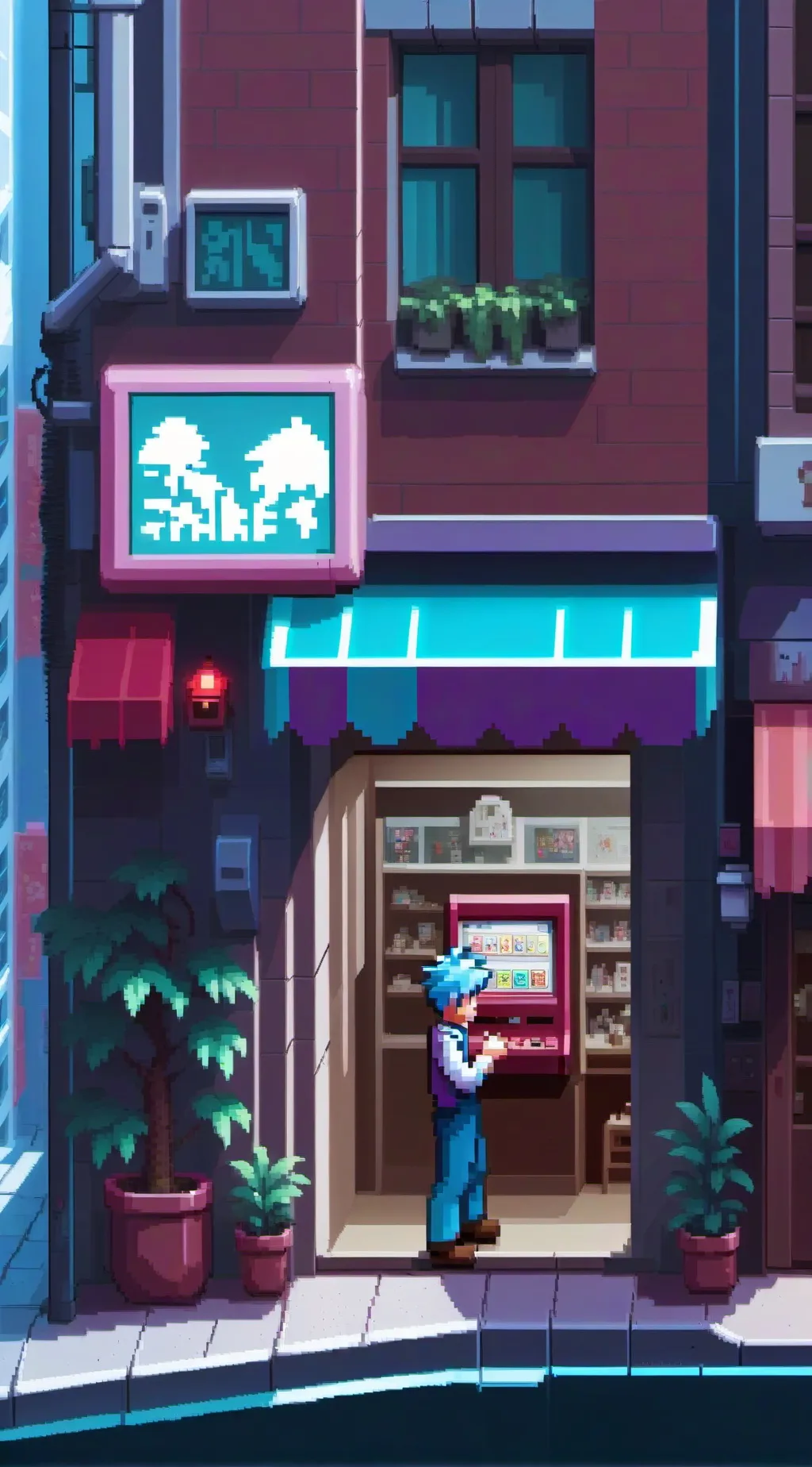 ai character: Dandys world!  background