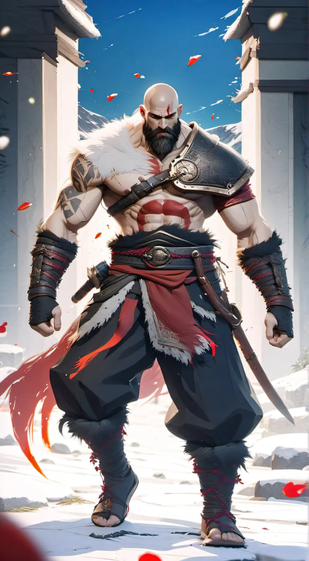 ai character: Kratos  background