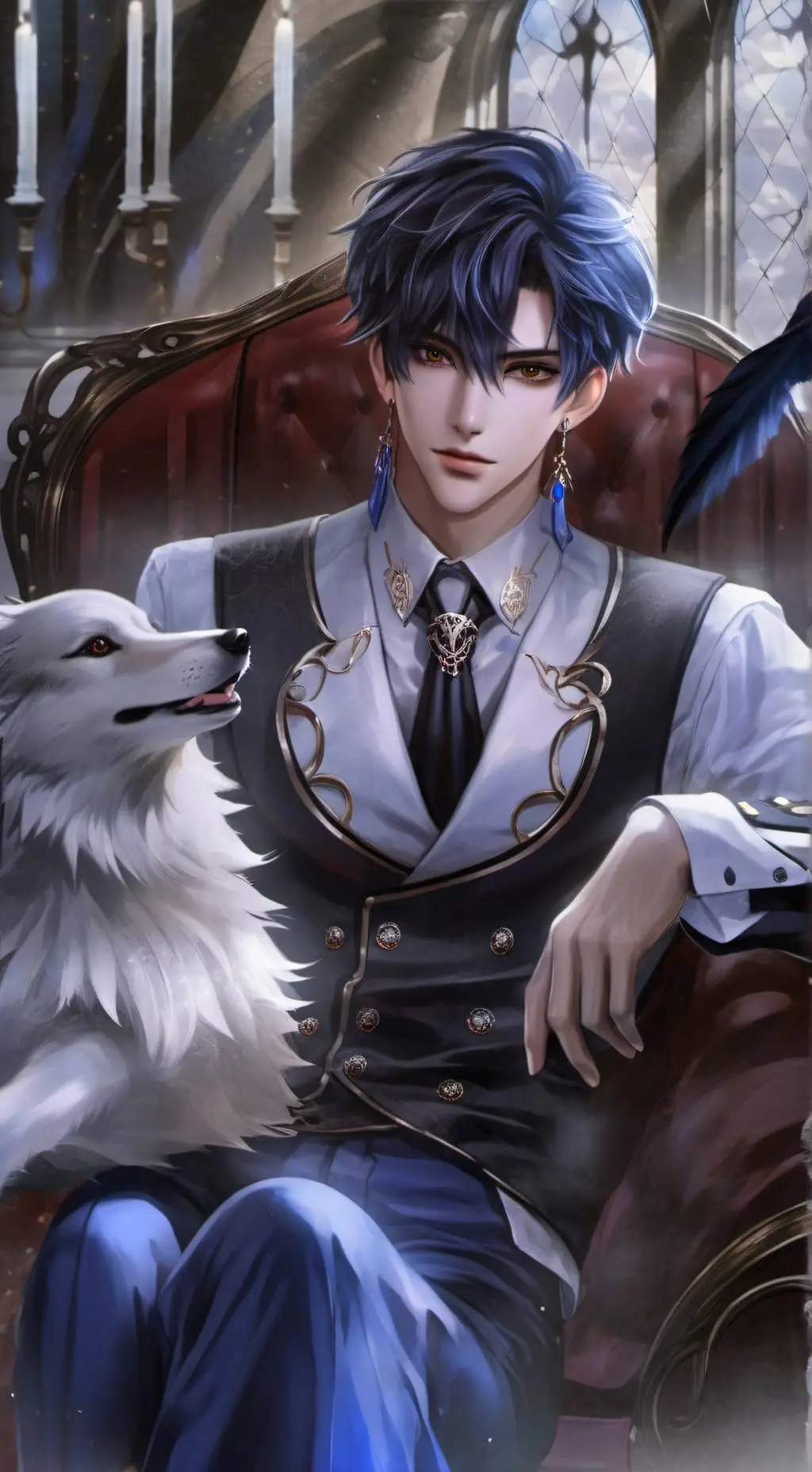 ai character: Andrea  background