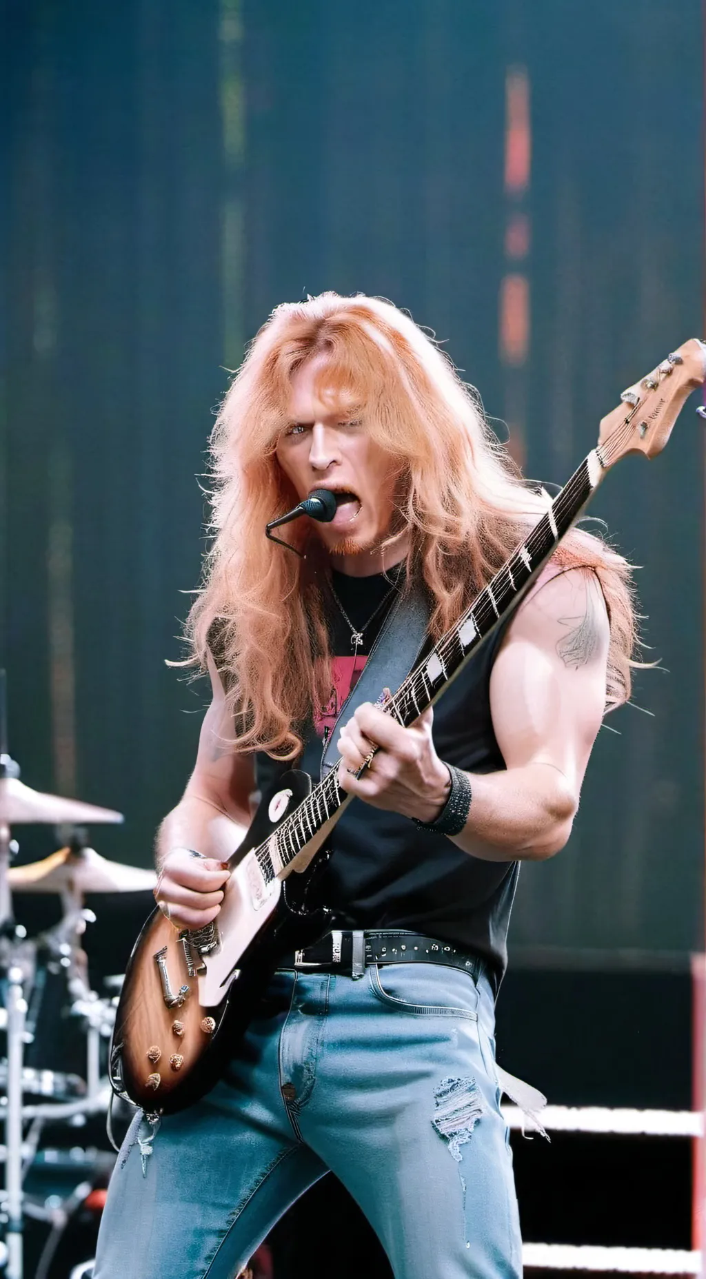 ai character: Dave Mustaine  background