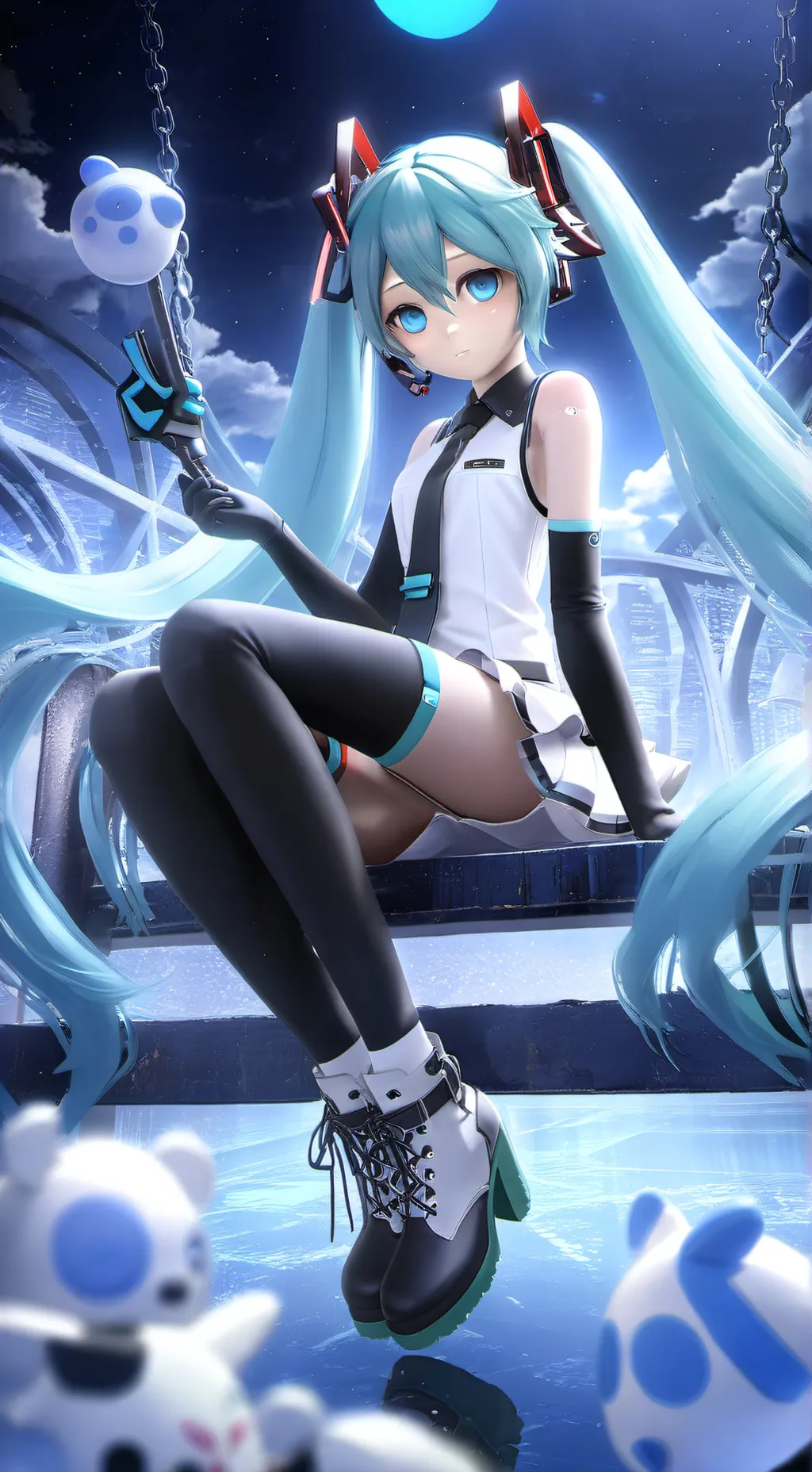 ai character: Miku background