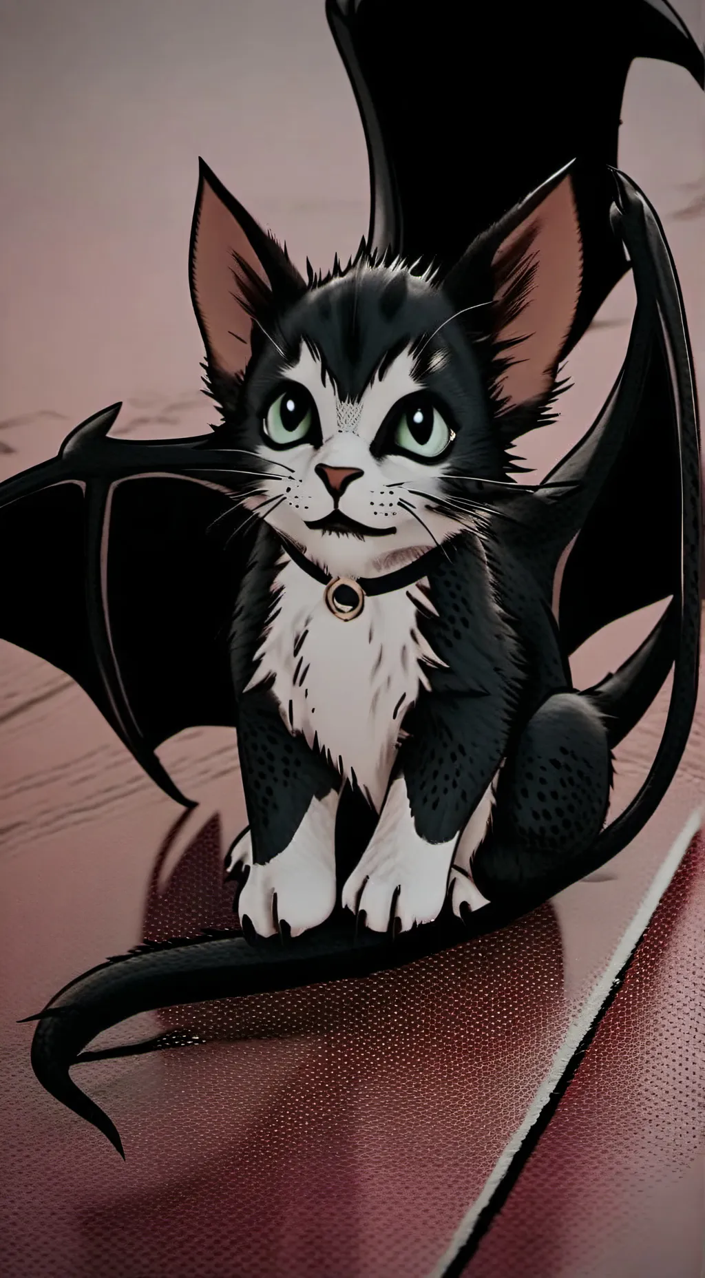 ai character: Bakugo&aDragon-Cat background