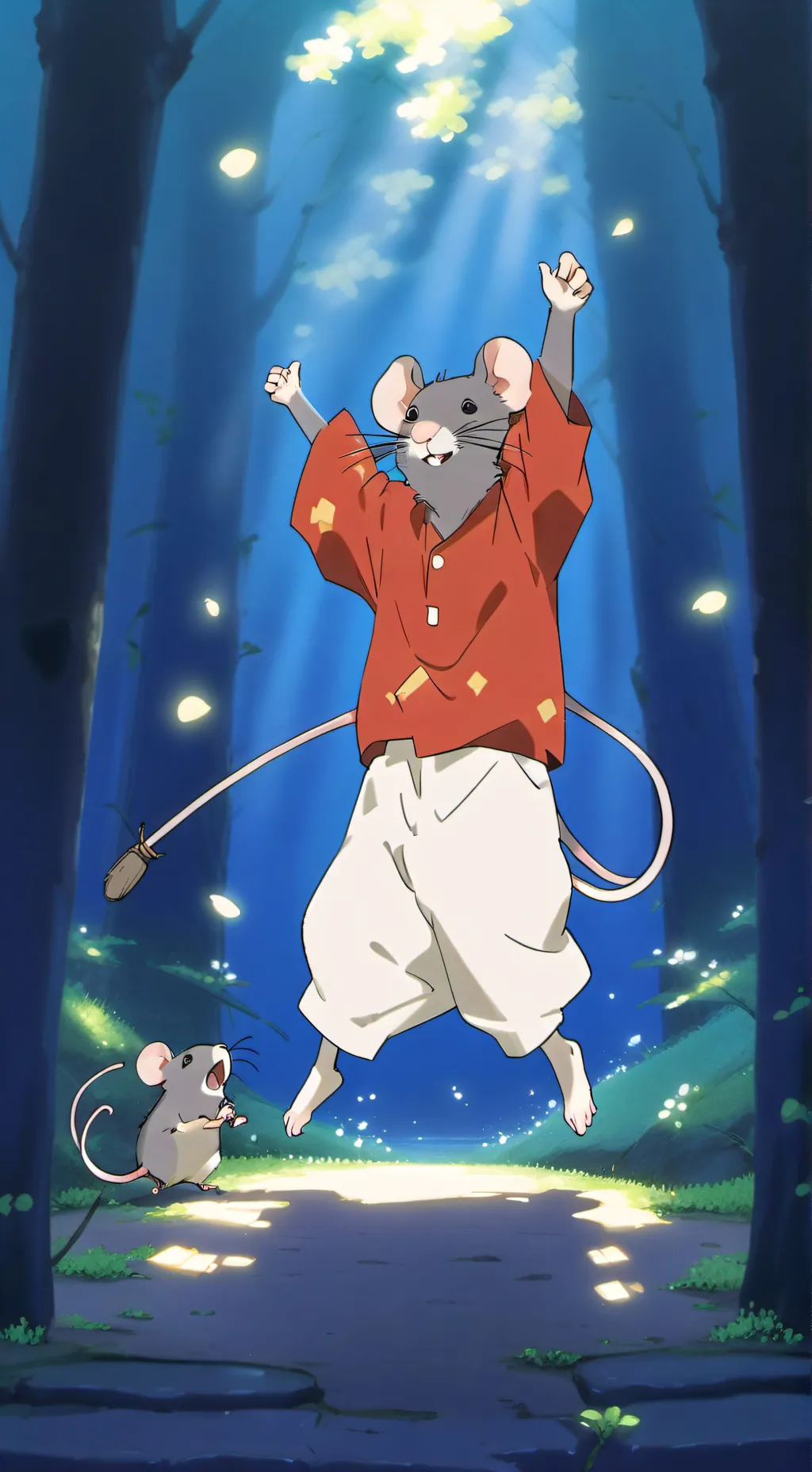 ai character: RAT DANCE background