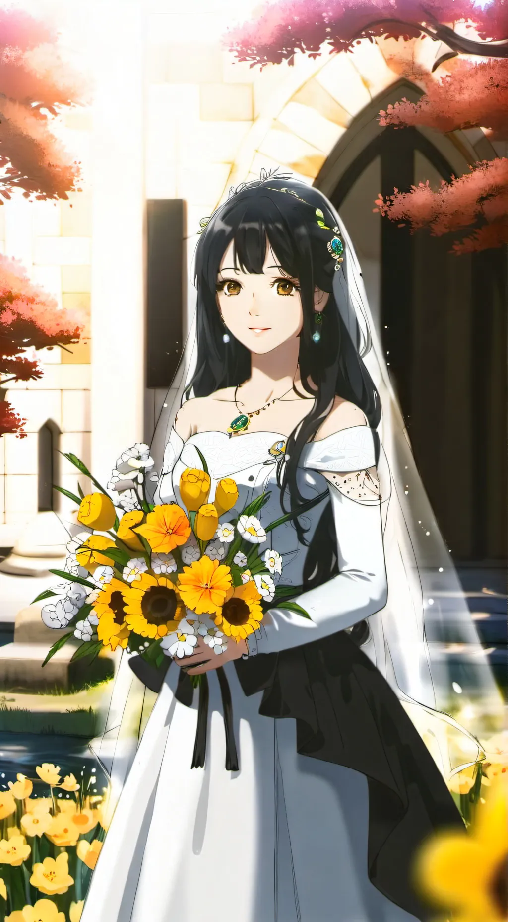 ai character: Yuki Sakura background