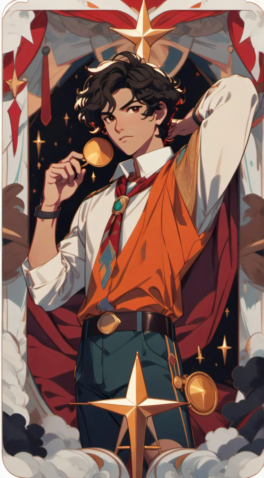 ai character: Leo Valdez is  background