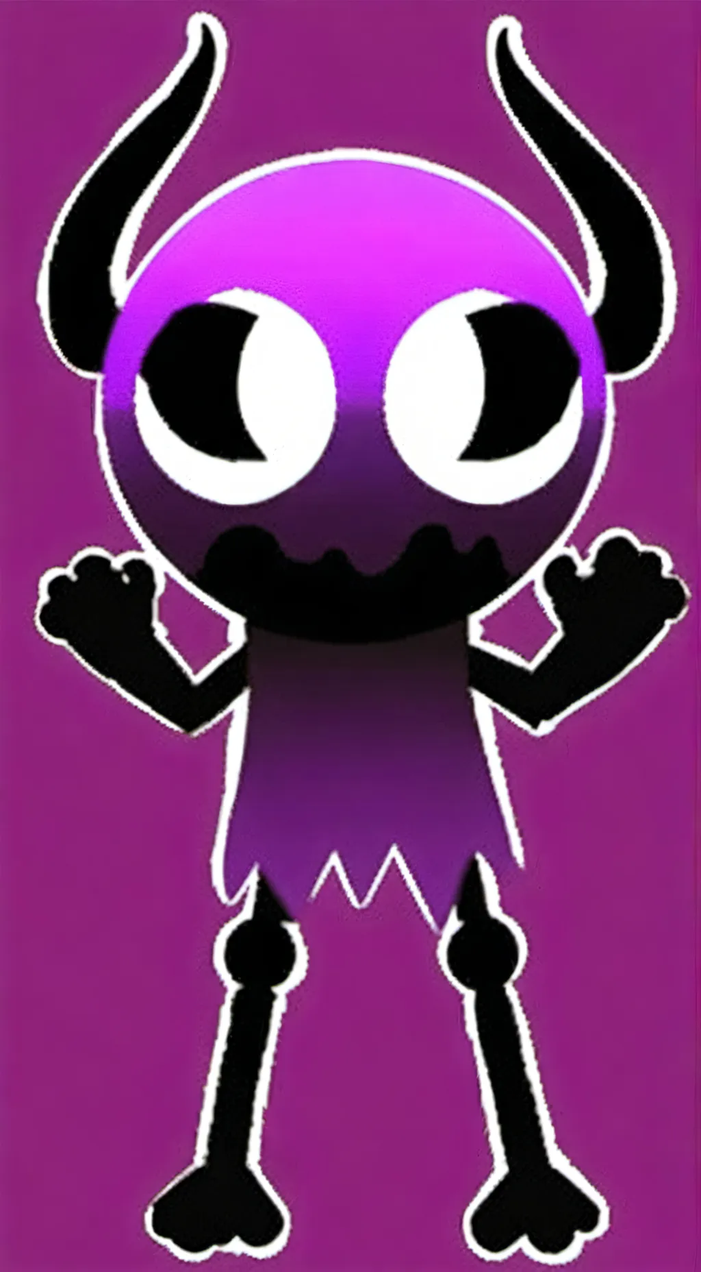 ai character: Durple (pyramixed) background