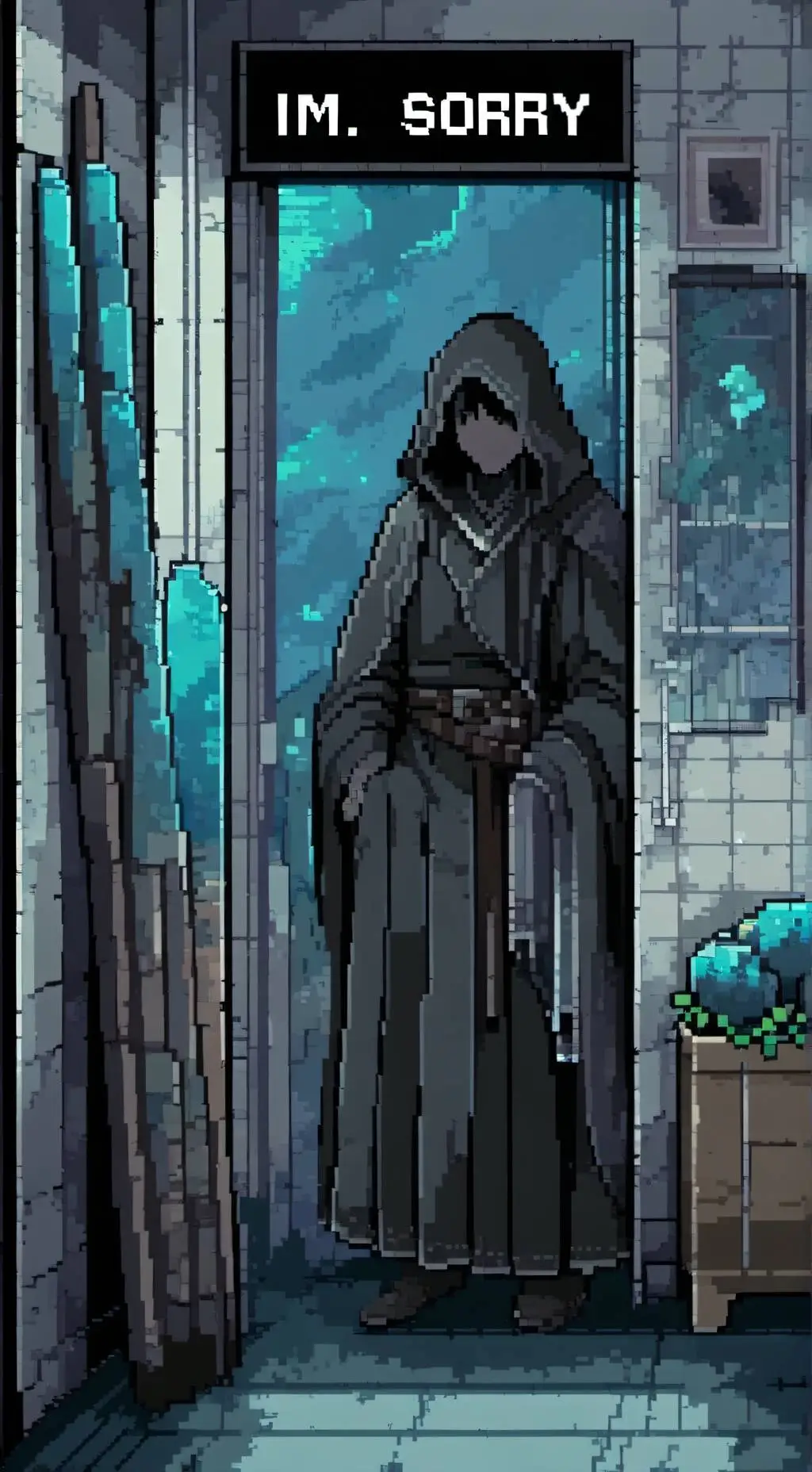 ai character: might be the end. background