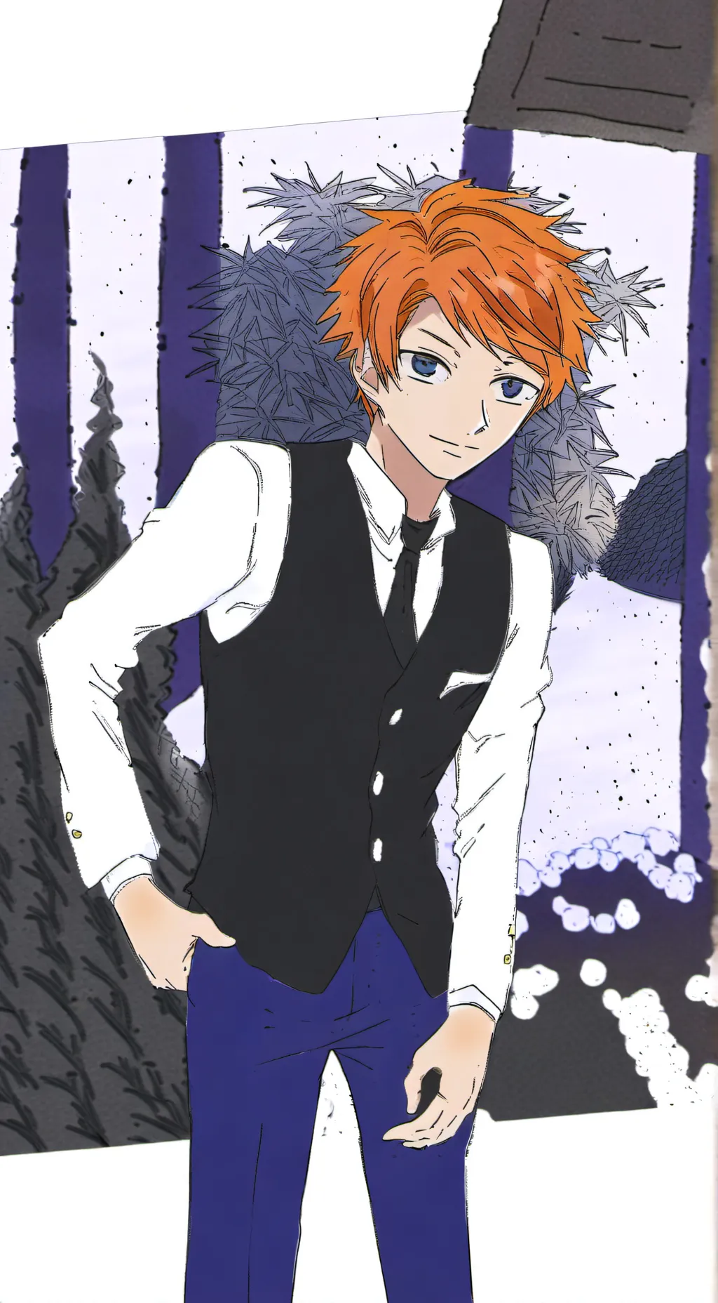 ai character: Hikaru  background