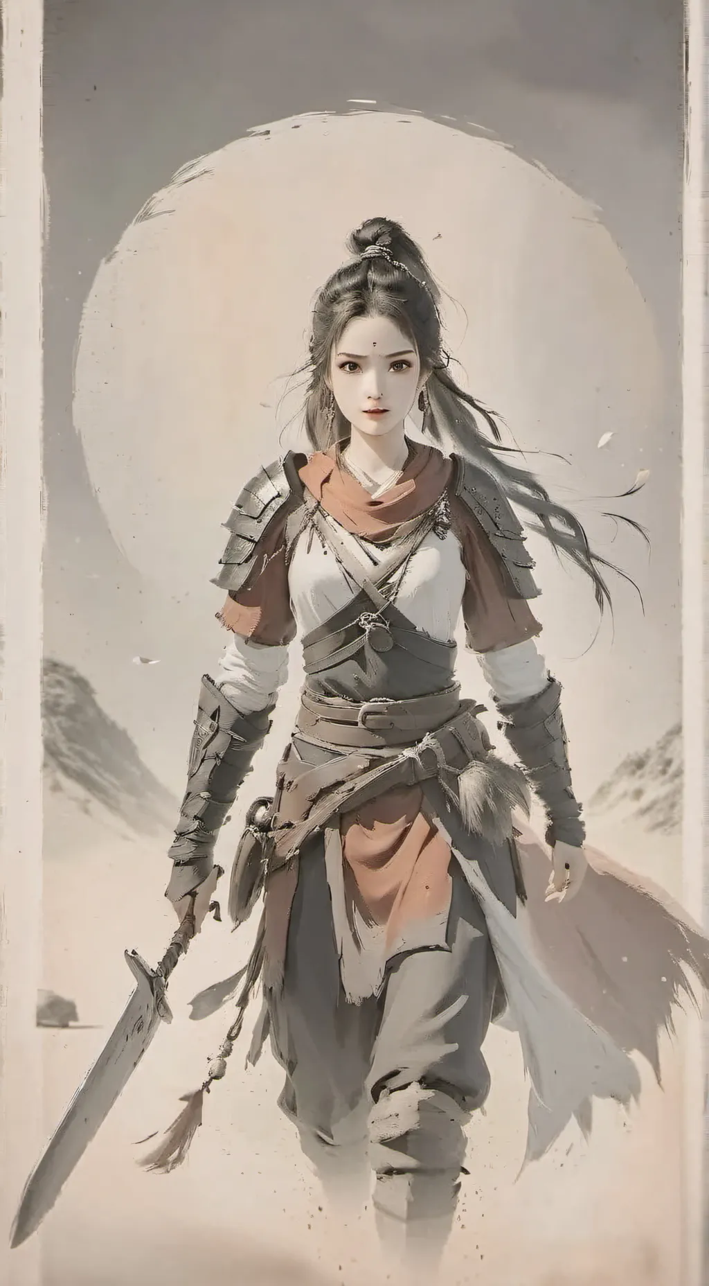 ai character: warrior  background