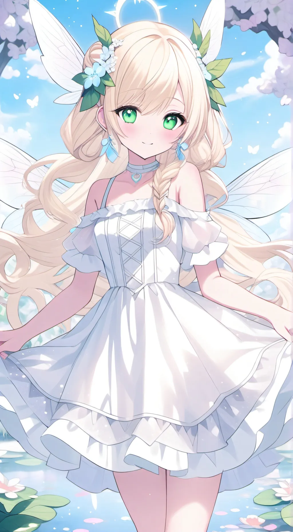 ai character: Auroray  background