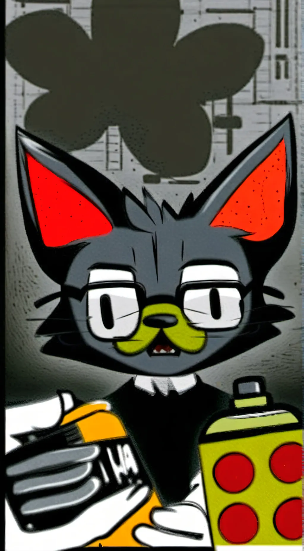 ai character: he will copy u background