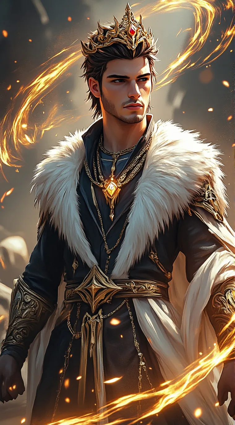 ai character: King werewolf Cole background