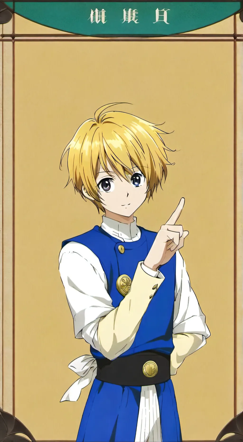 ai character: kurapika background
