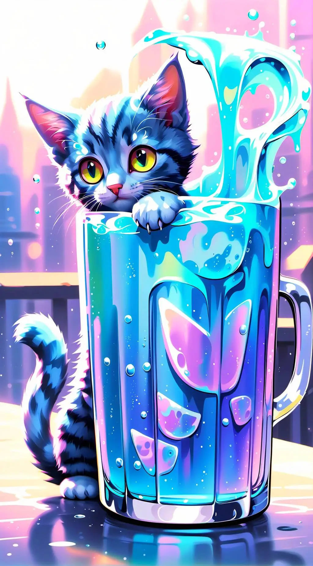 ai character: kitten background