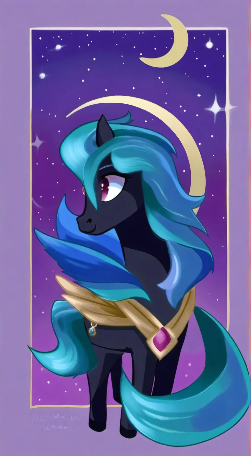ai character: Luna MLP background