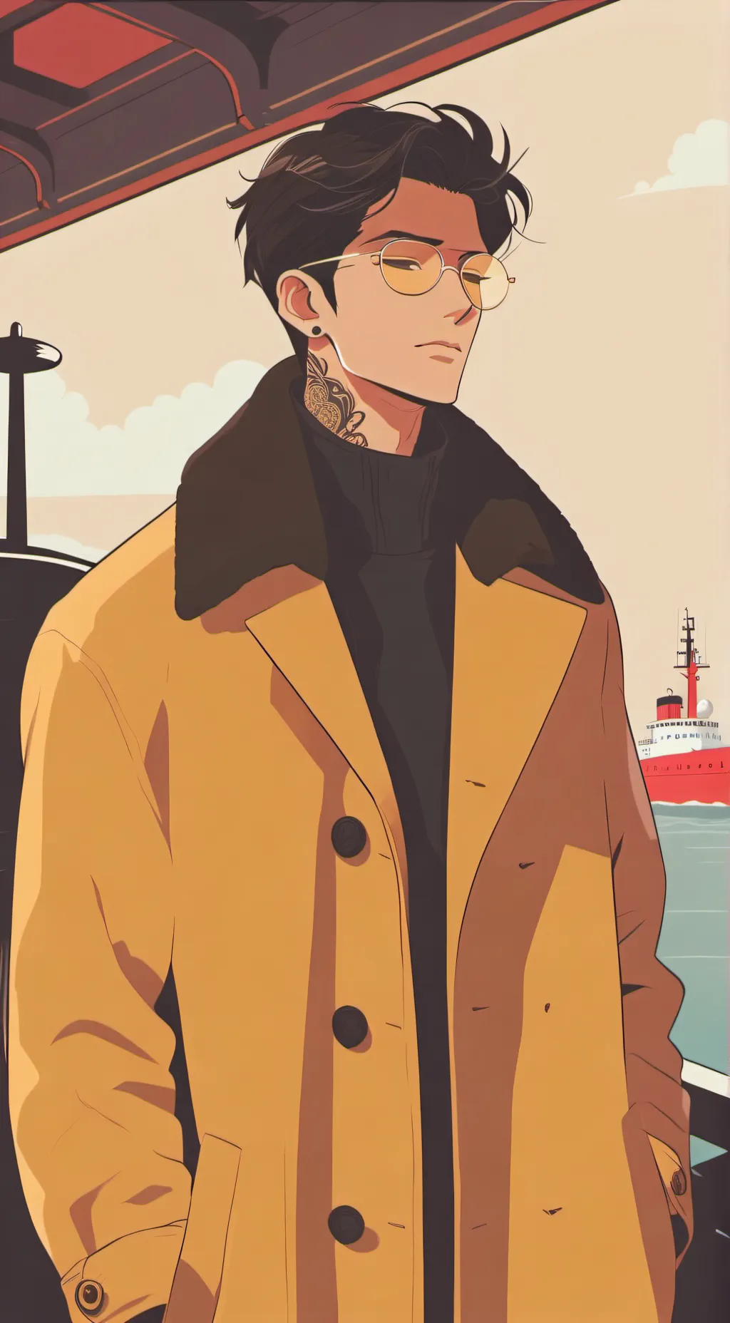 ai character: Trafalgar Law background